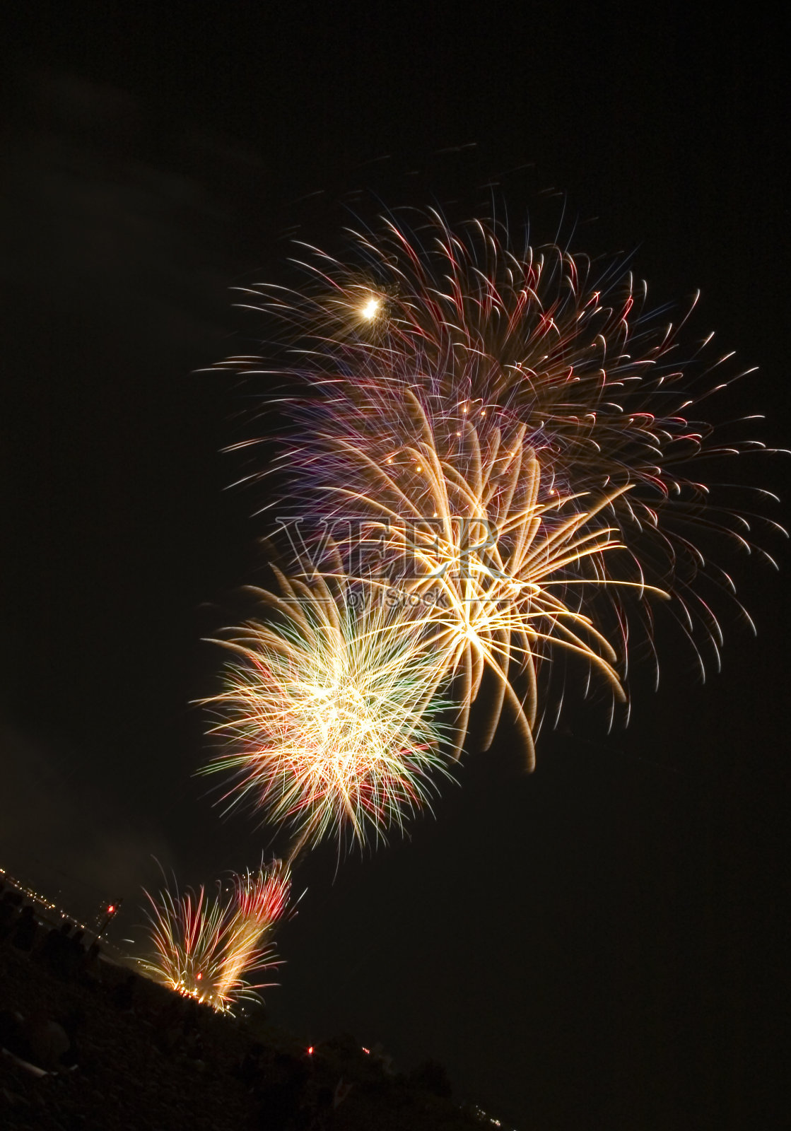 烟花照片摄影图片