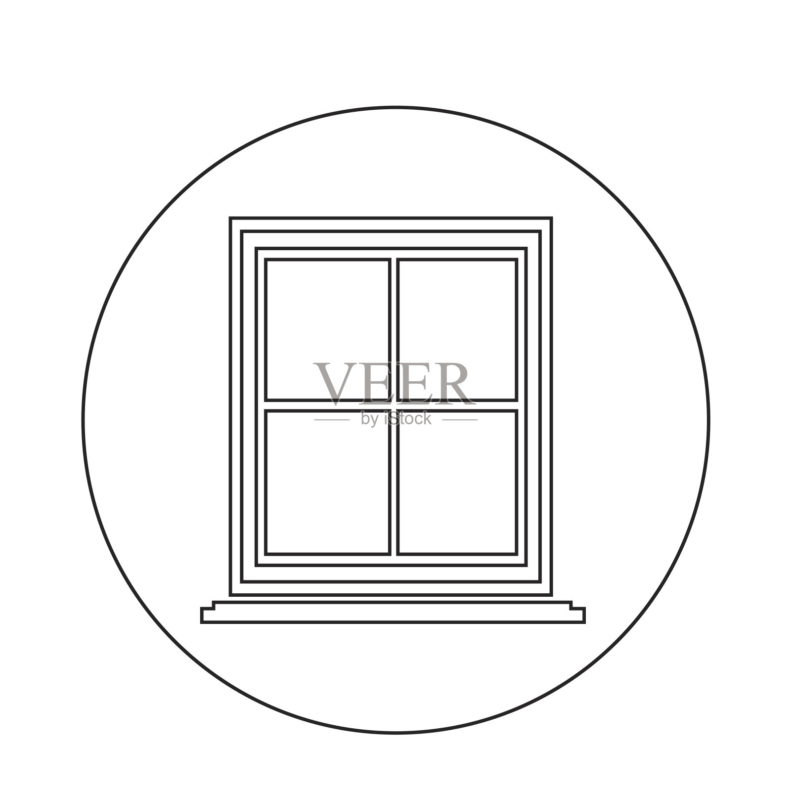 窗口的图标设计元素图片