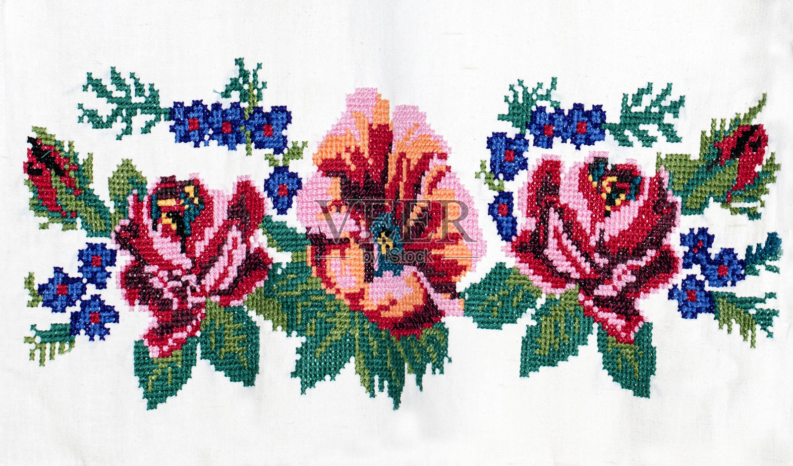 刺绣照片摄影图片