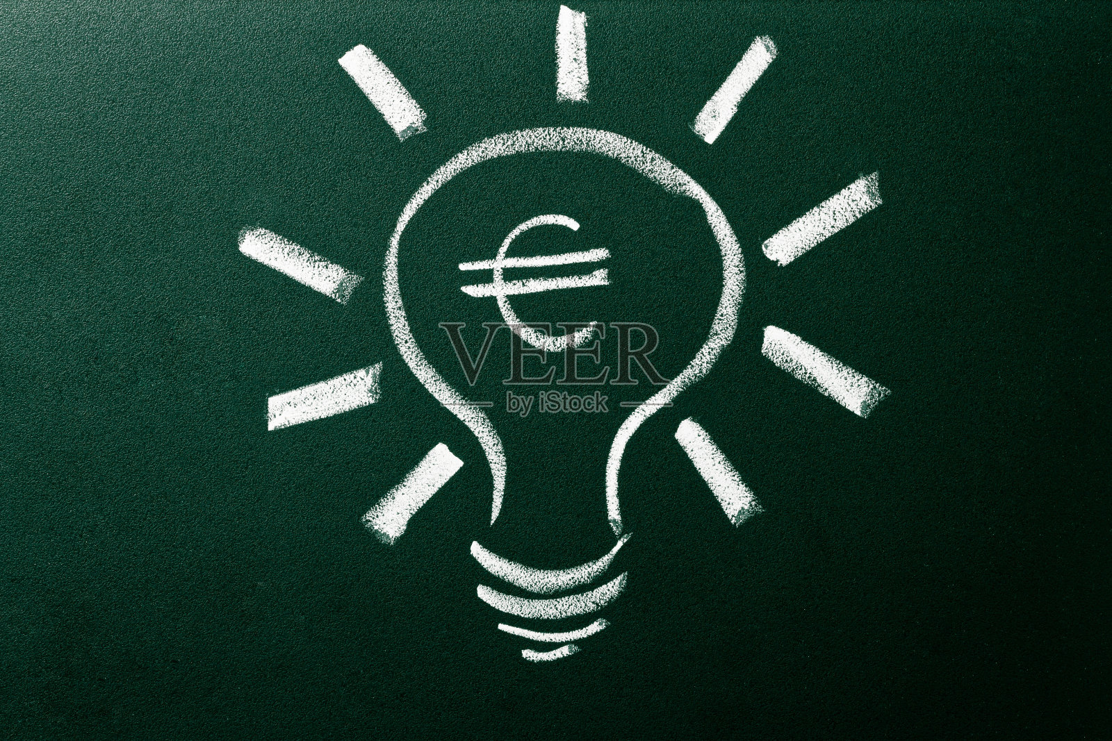 灯泡作为解决货币危机的概念照片摄影图片