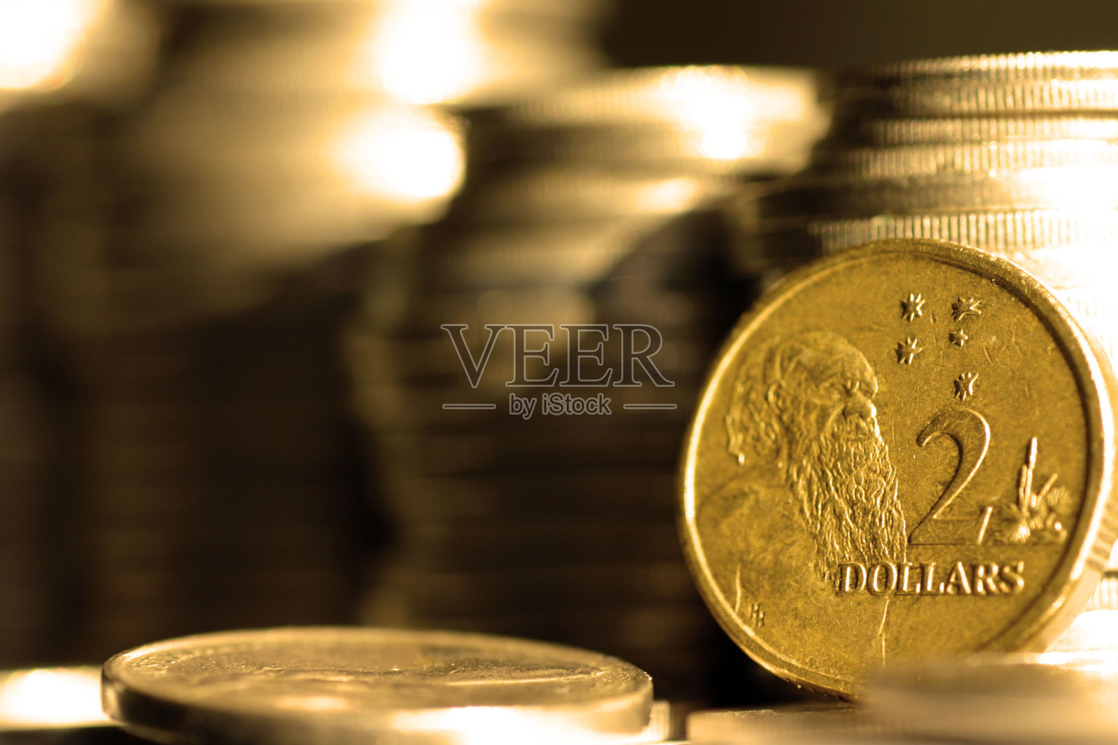 澳大利亚硬币- 2美元照片摄影图片
