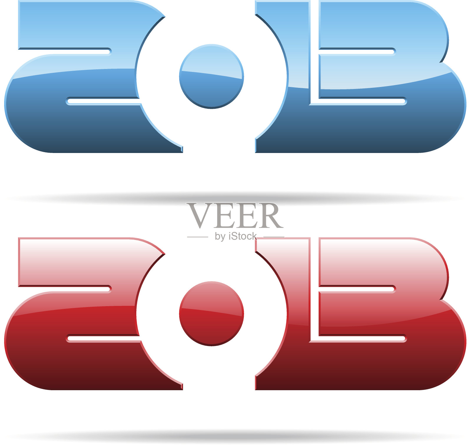 2013年金属数字插画图片素材