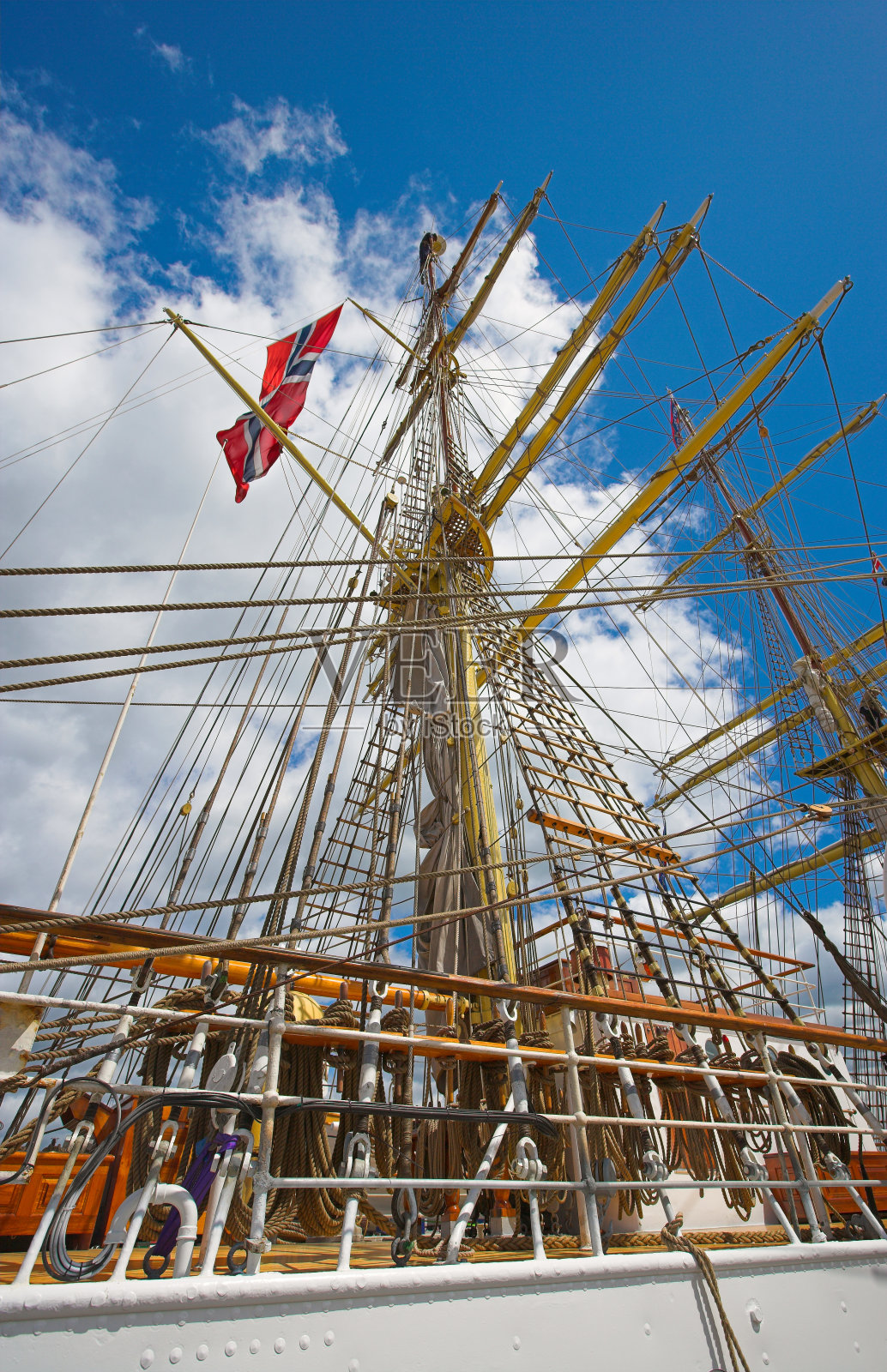 桅杆的壮丽的照片摄影图片