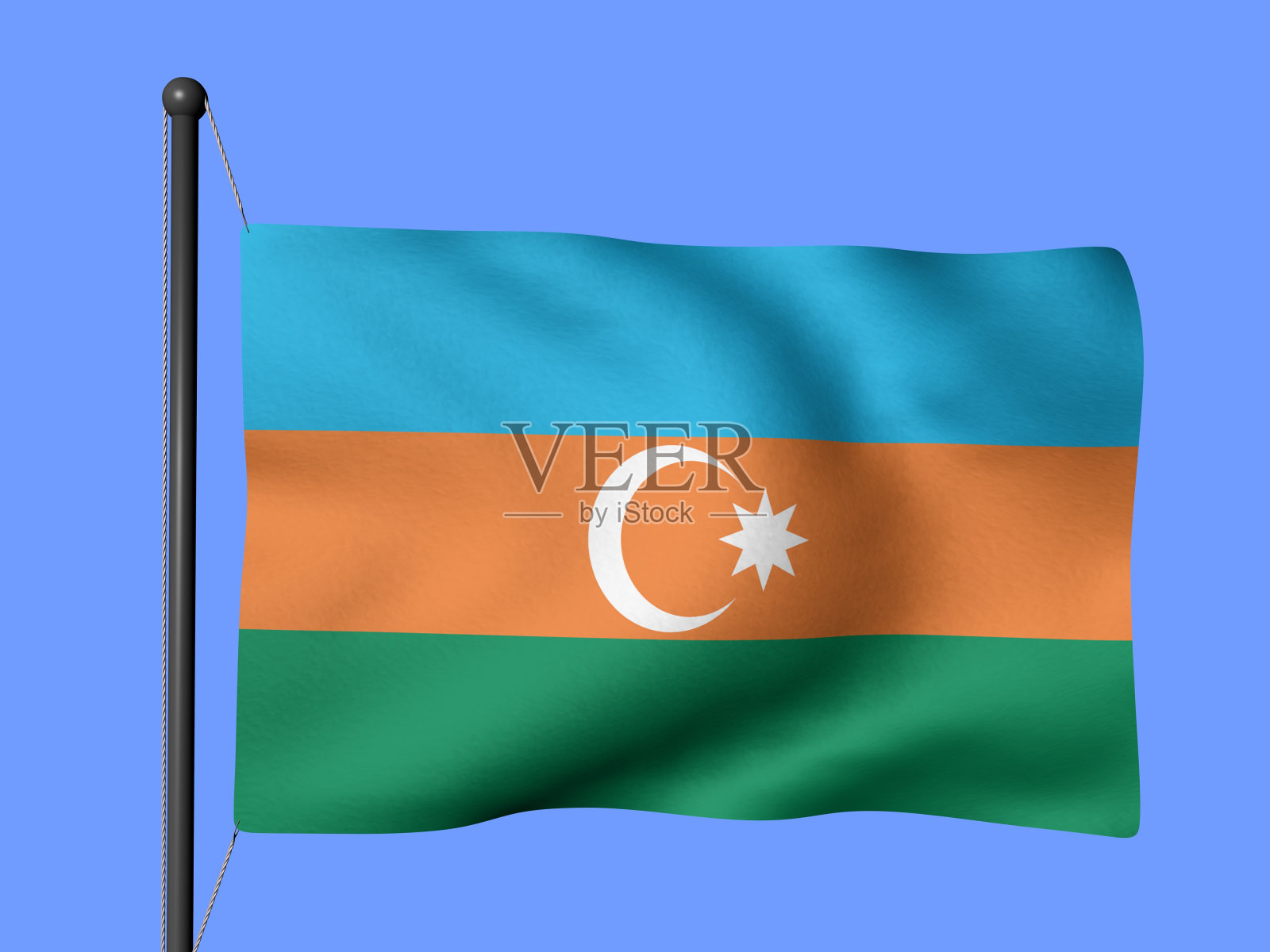 阿塞拜疆-世界国旗照片摄影图片