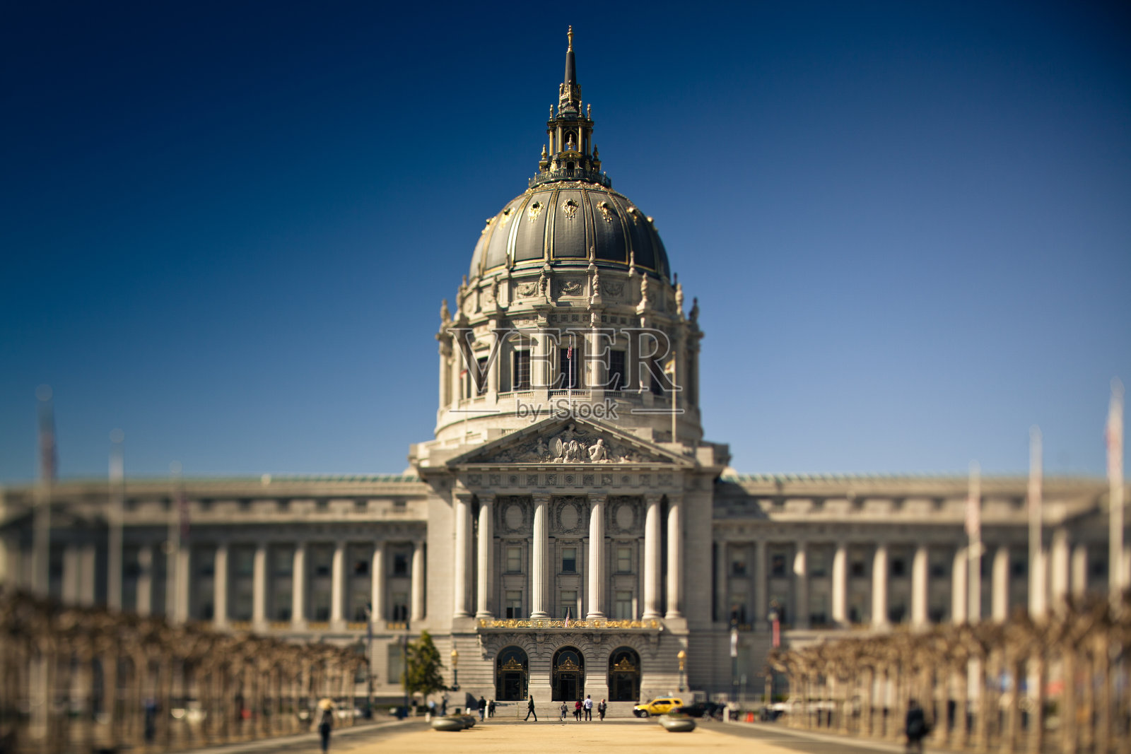 旧金山市政厅(倾斜移位)照片摄影图片