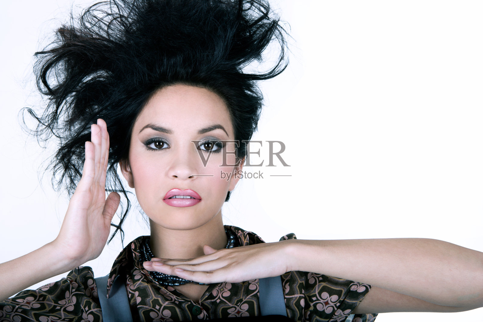 罢工一个姿势!照片摄影图片