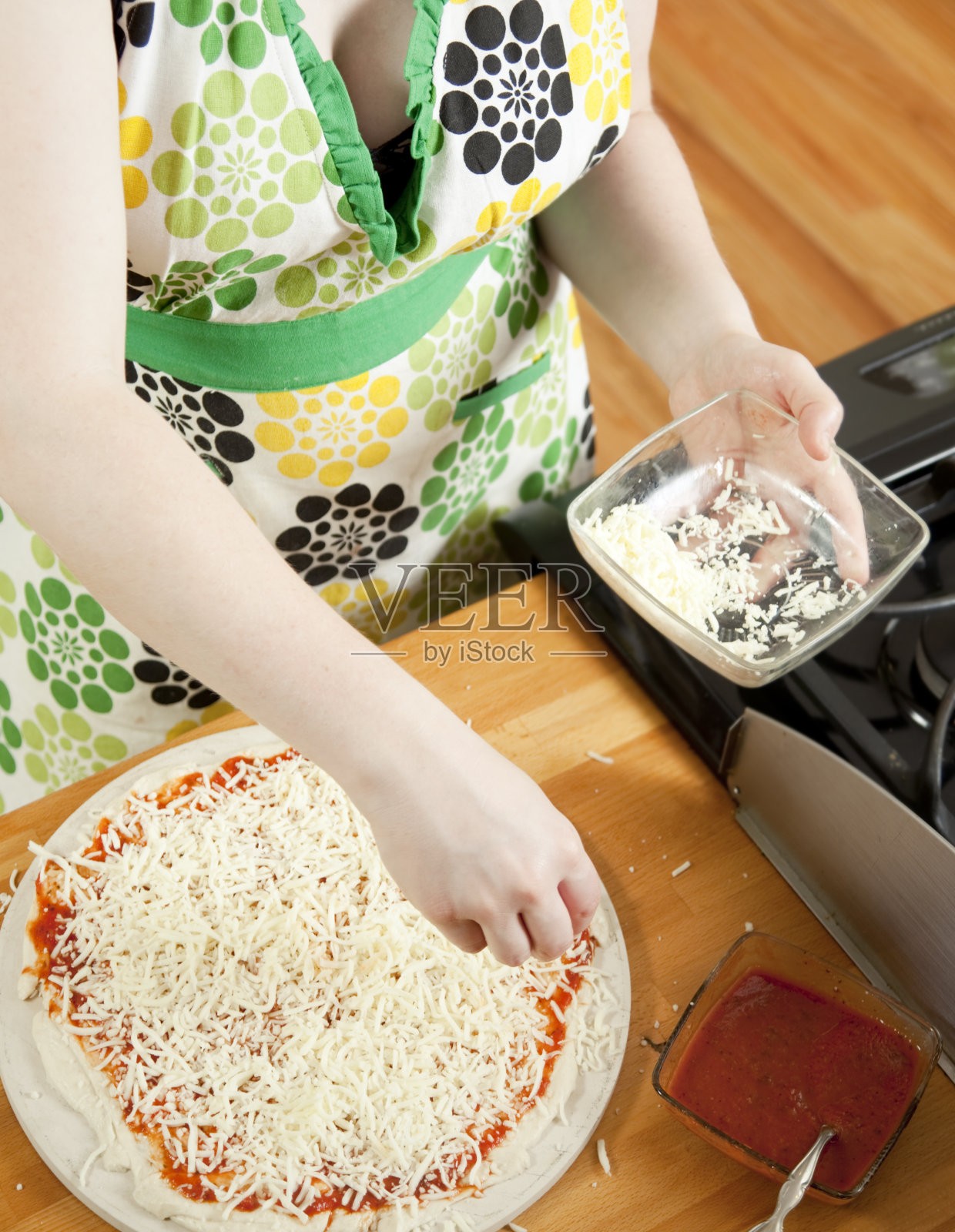 做匹萨照片摄影图片