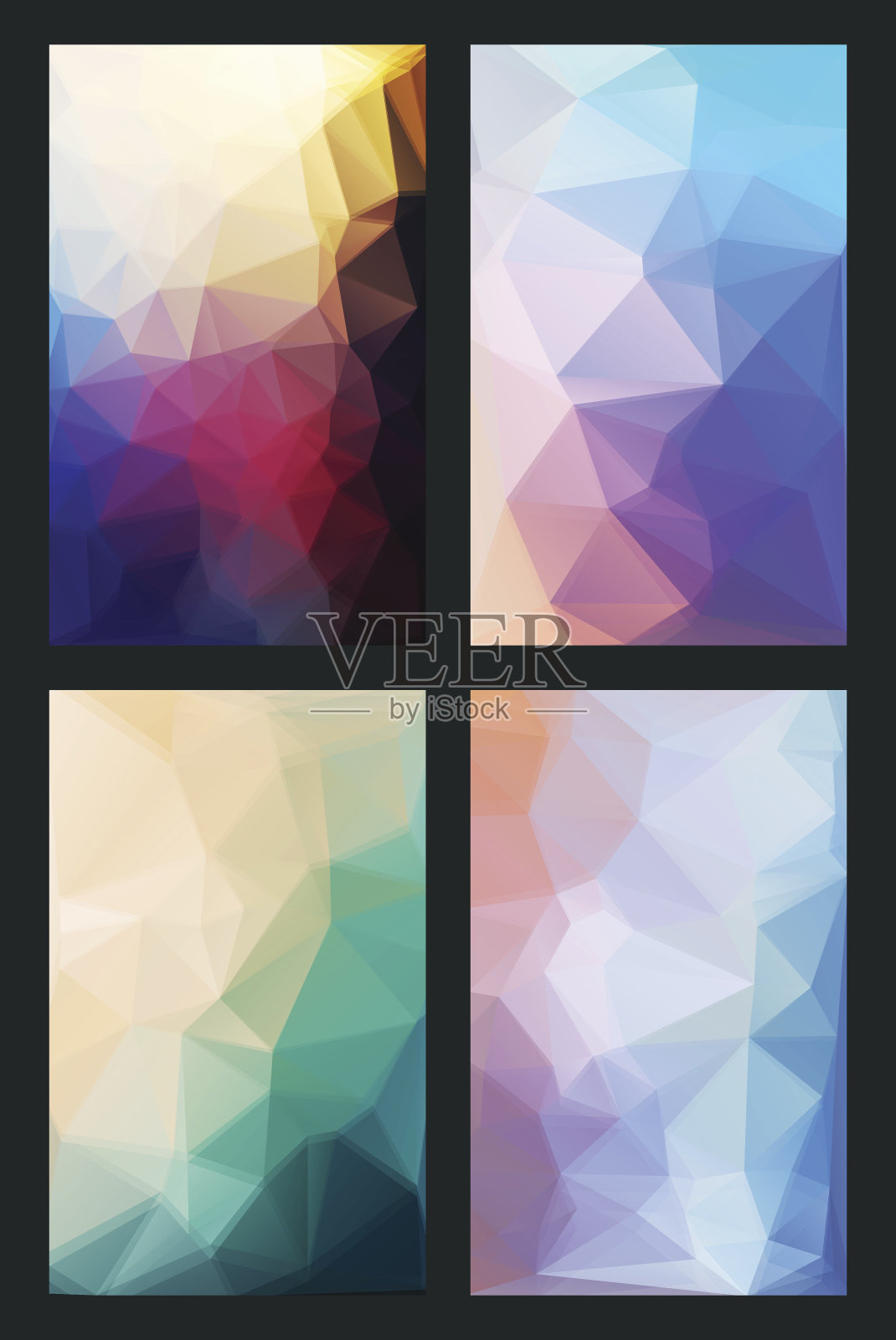 向量抽象背景在现代风格的扁平设计模板素材