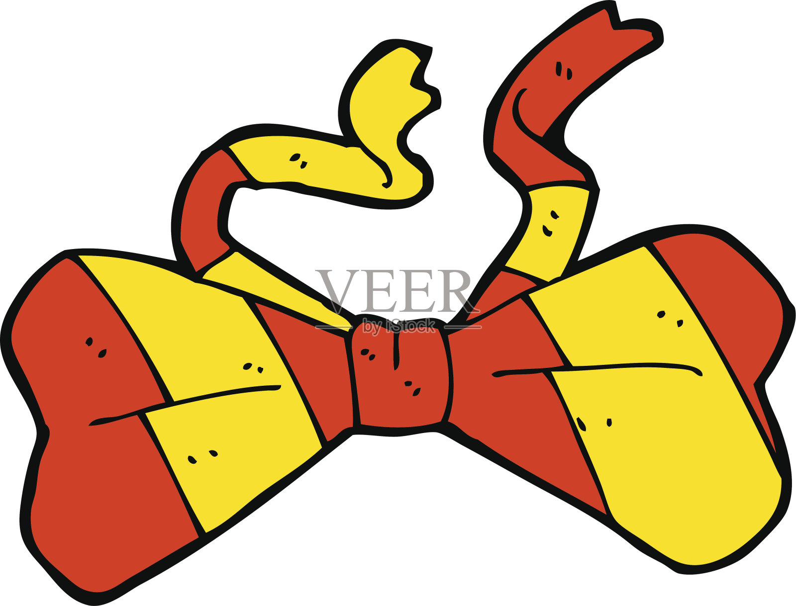 卡通领结插画图片素材