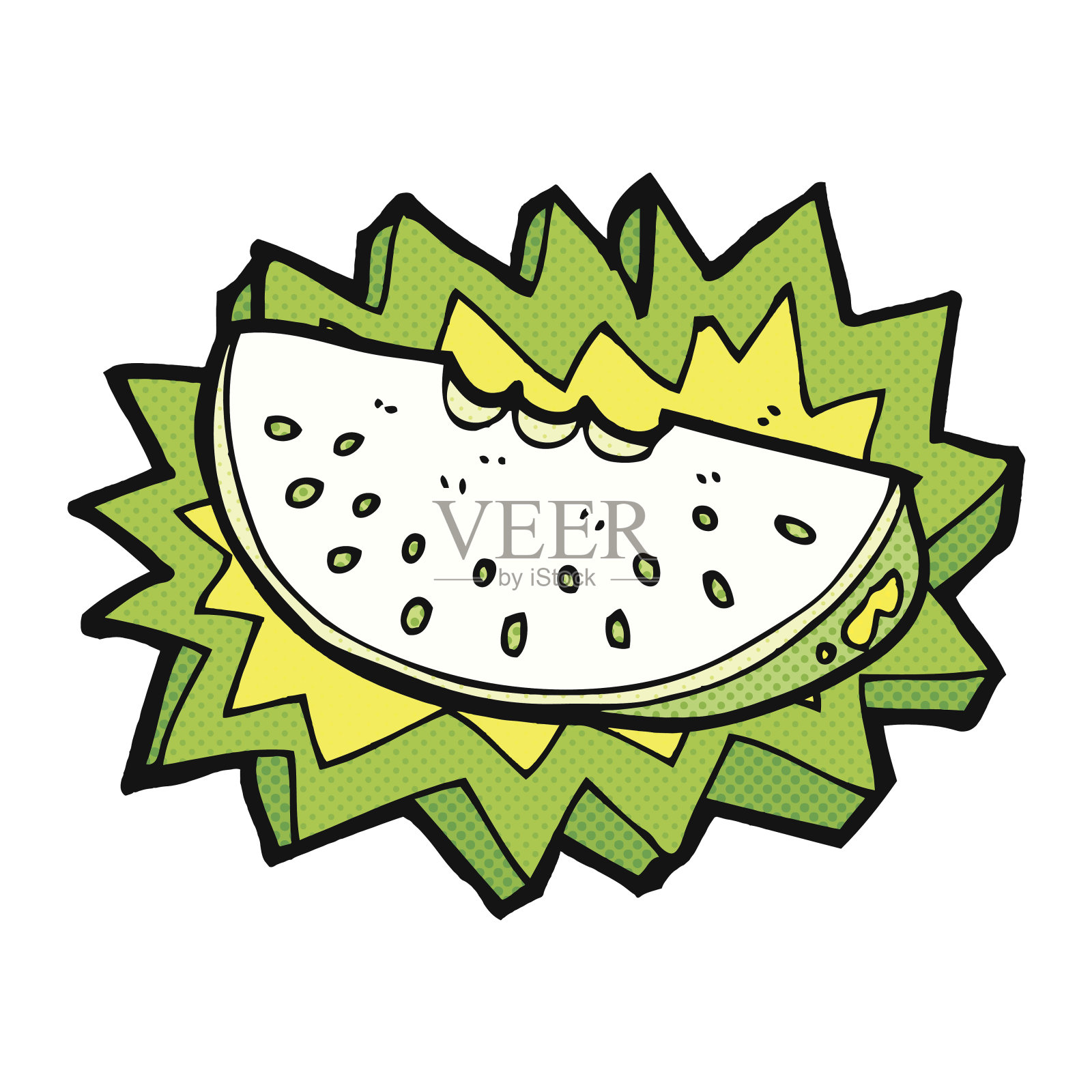 动漫甜瓜片插画图片素材