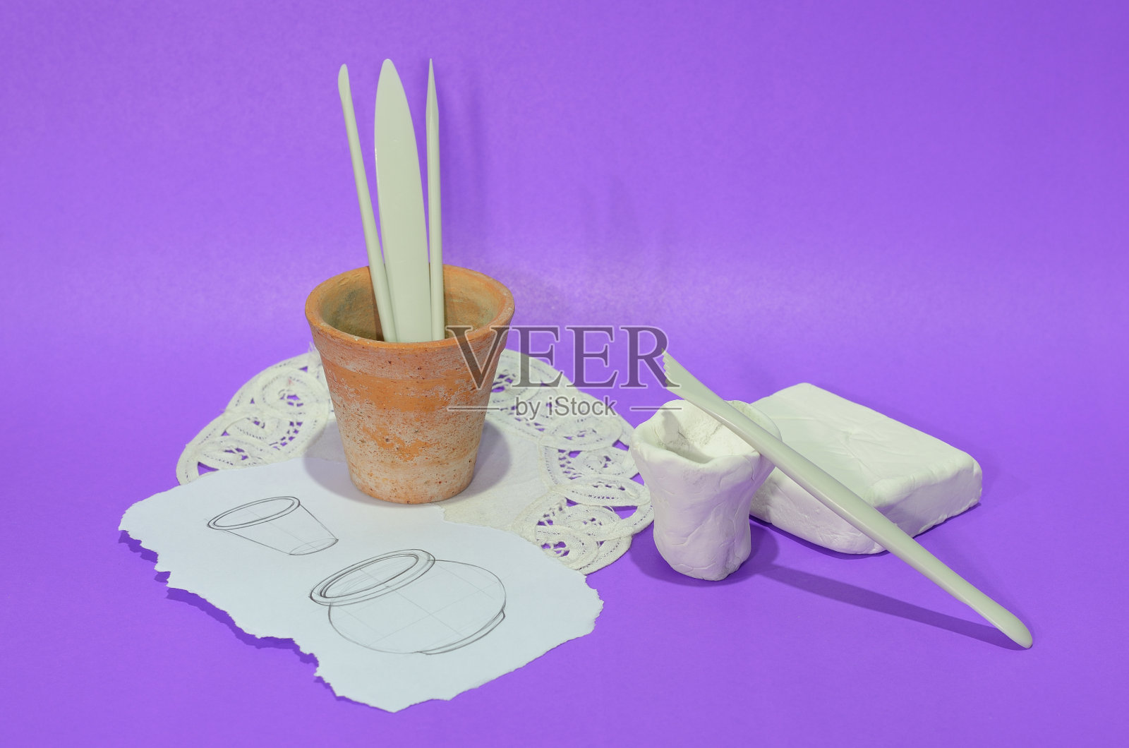 雕塑工具照片摄影图片