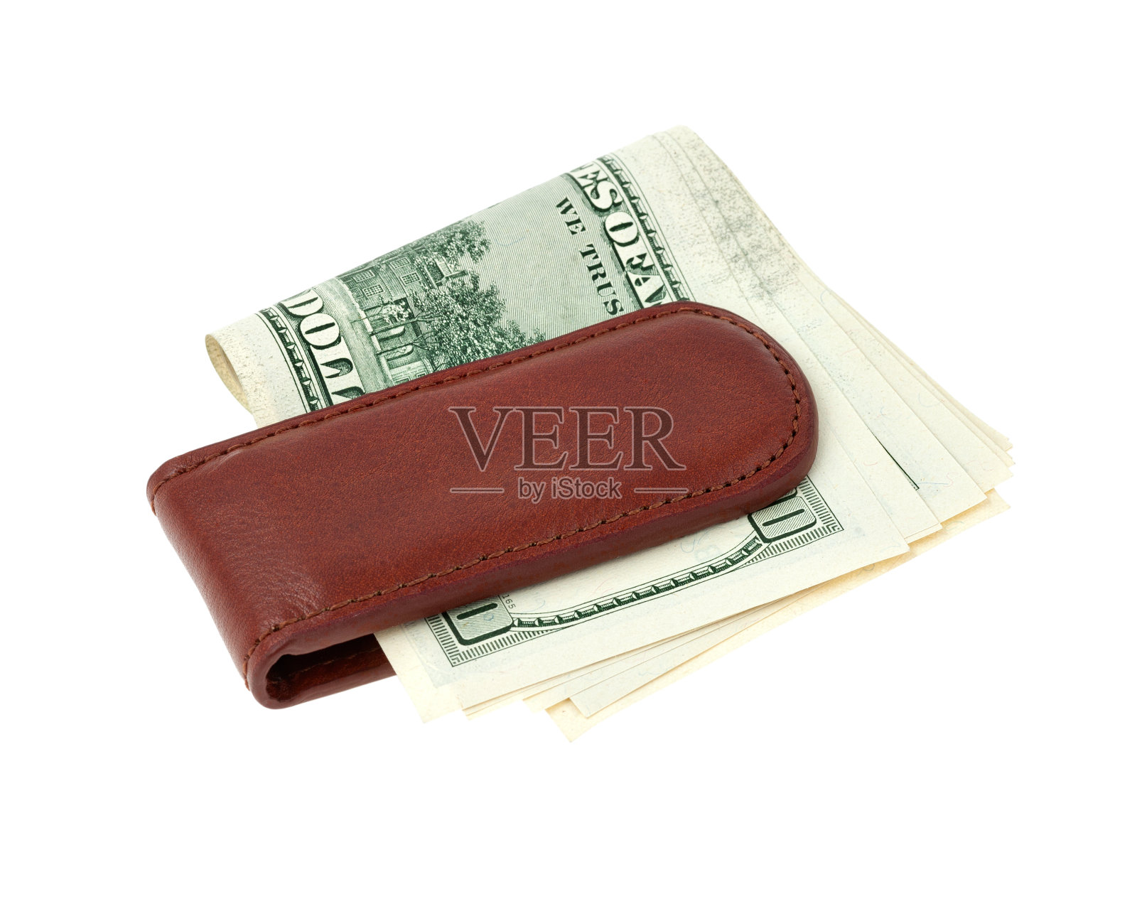 装着美元钞票的钱夹照片摄影图片