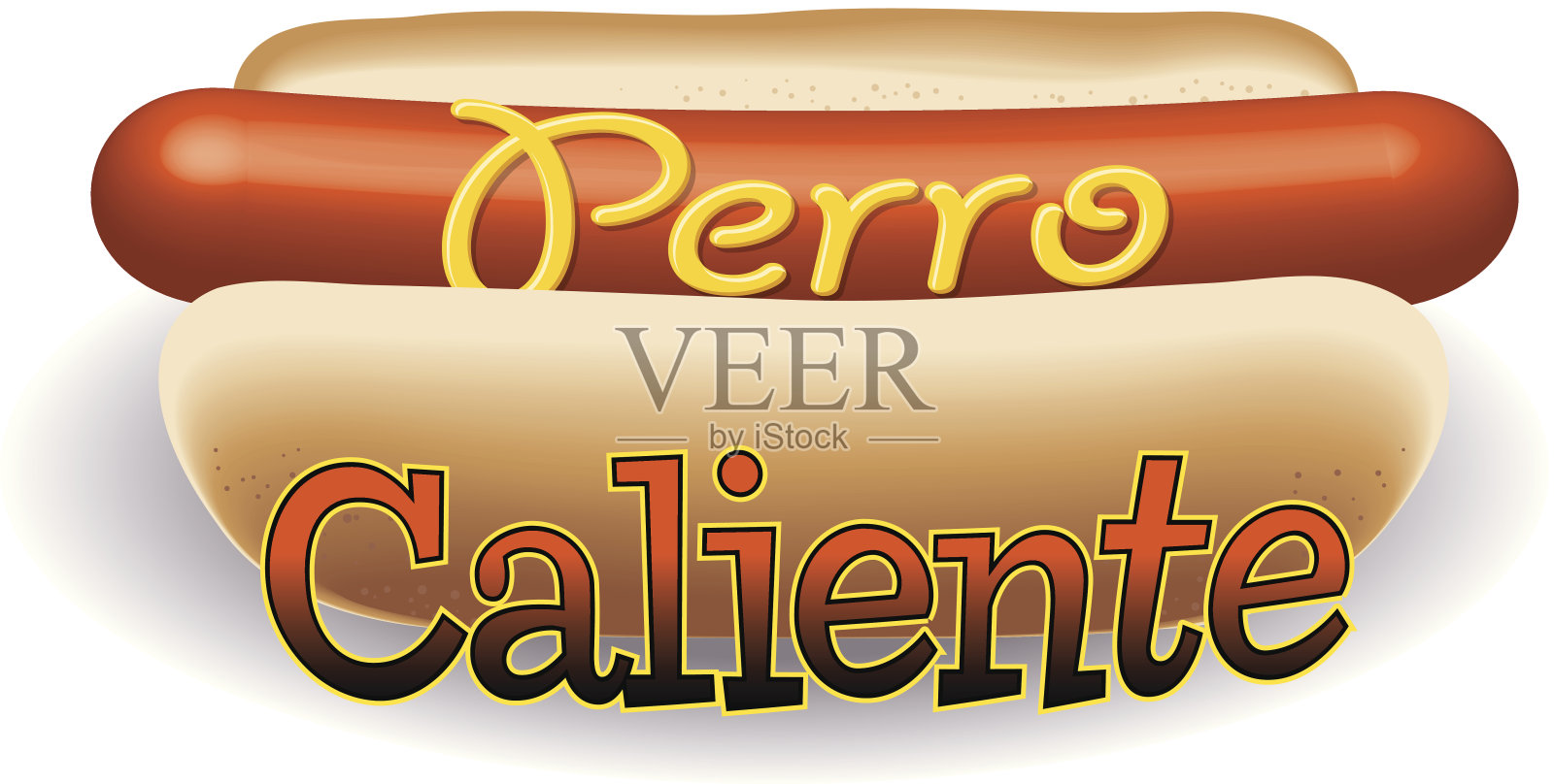 热狗头C插画图片素材