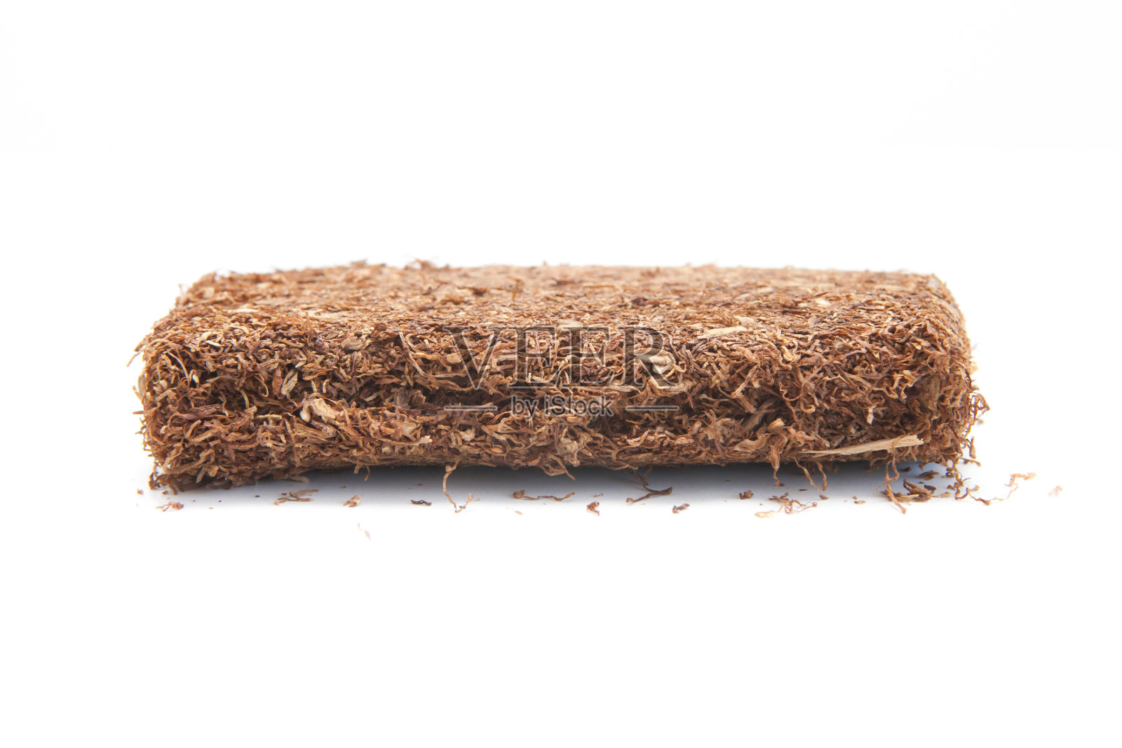 隔离在白色包装的手摇烟草照片摄影图片