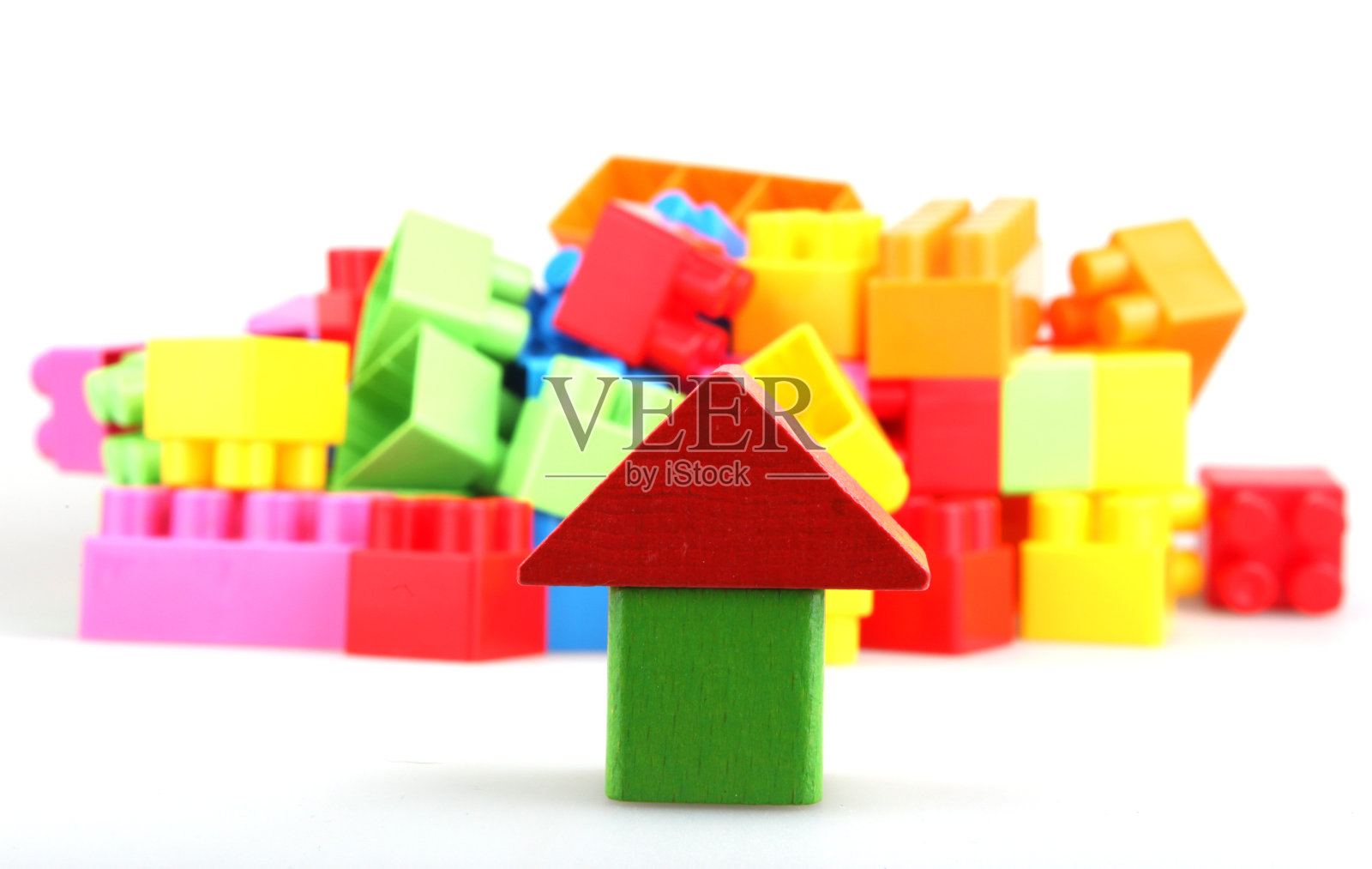 建筑积木照片摄影图片