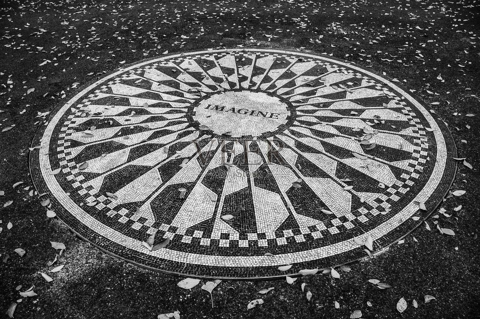 约翰·列侬想象马赛克照片摄影图片