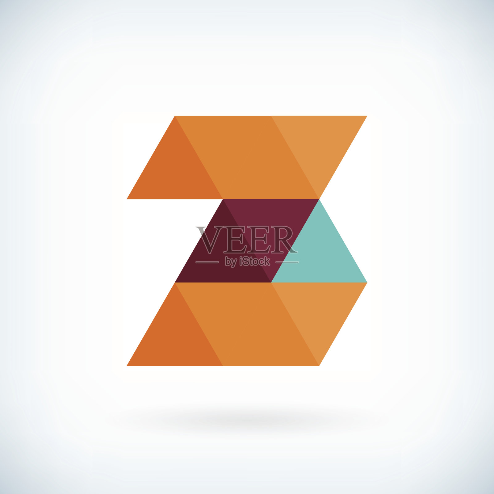 现代字母Z图标平面设计元素模板图标素材