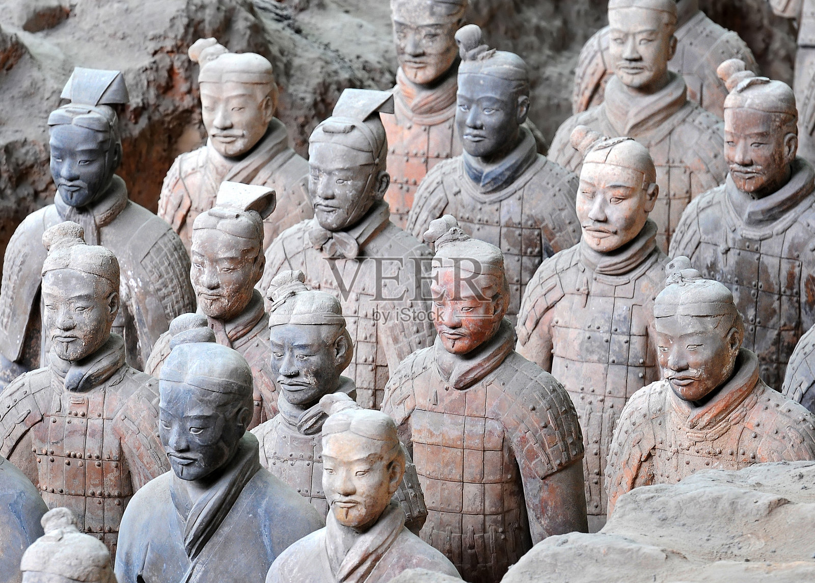 中国古代兵马俑照片摄影图片