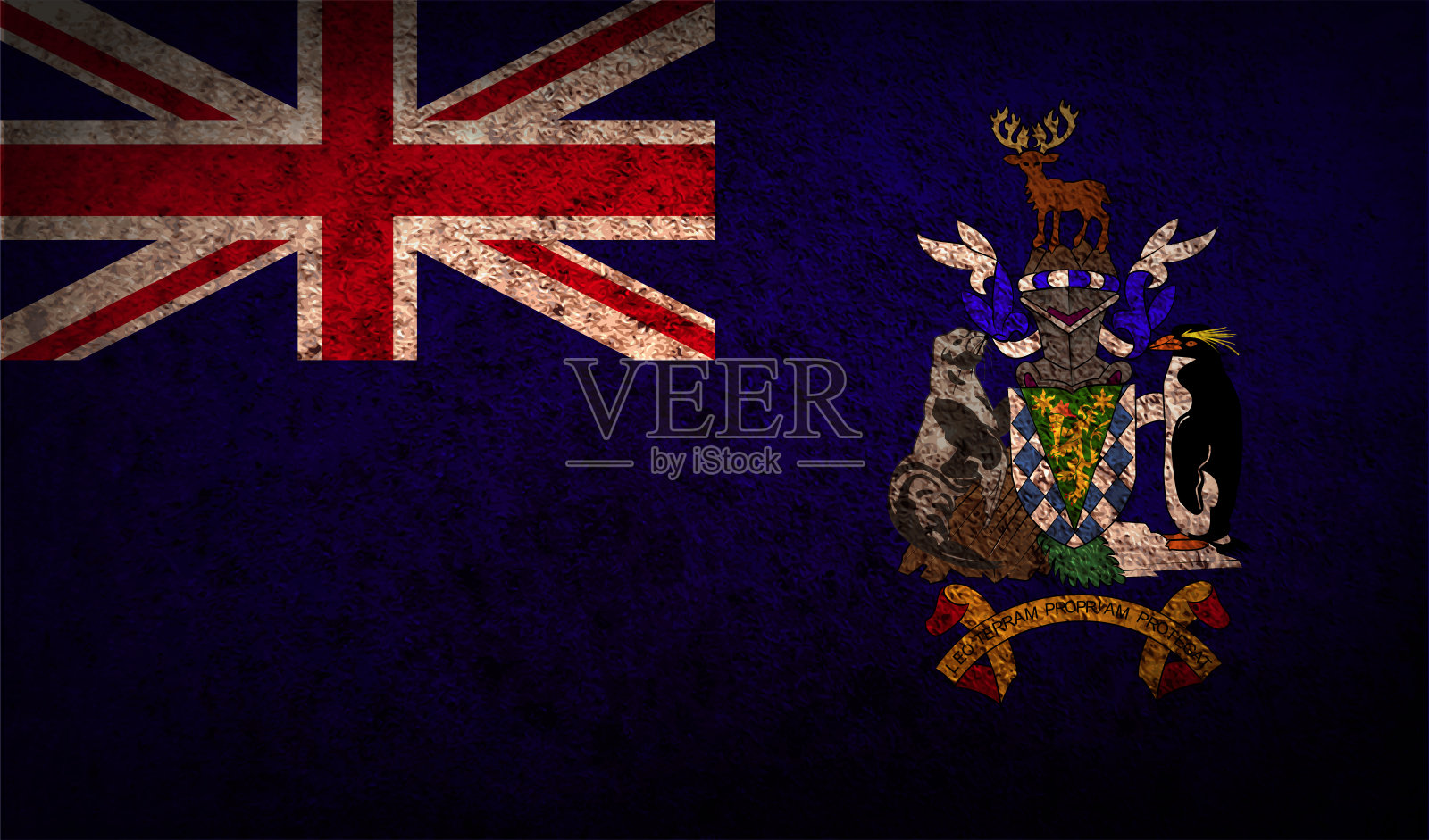 乔治亚旗和老旧的三明治。照片摄影图片