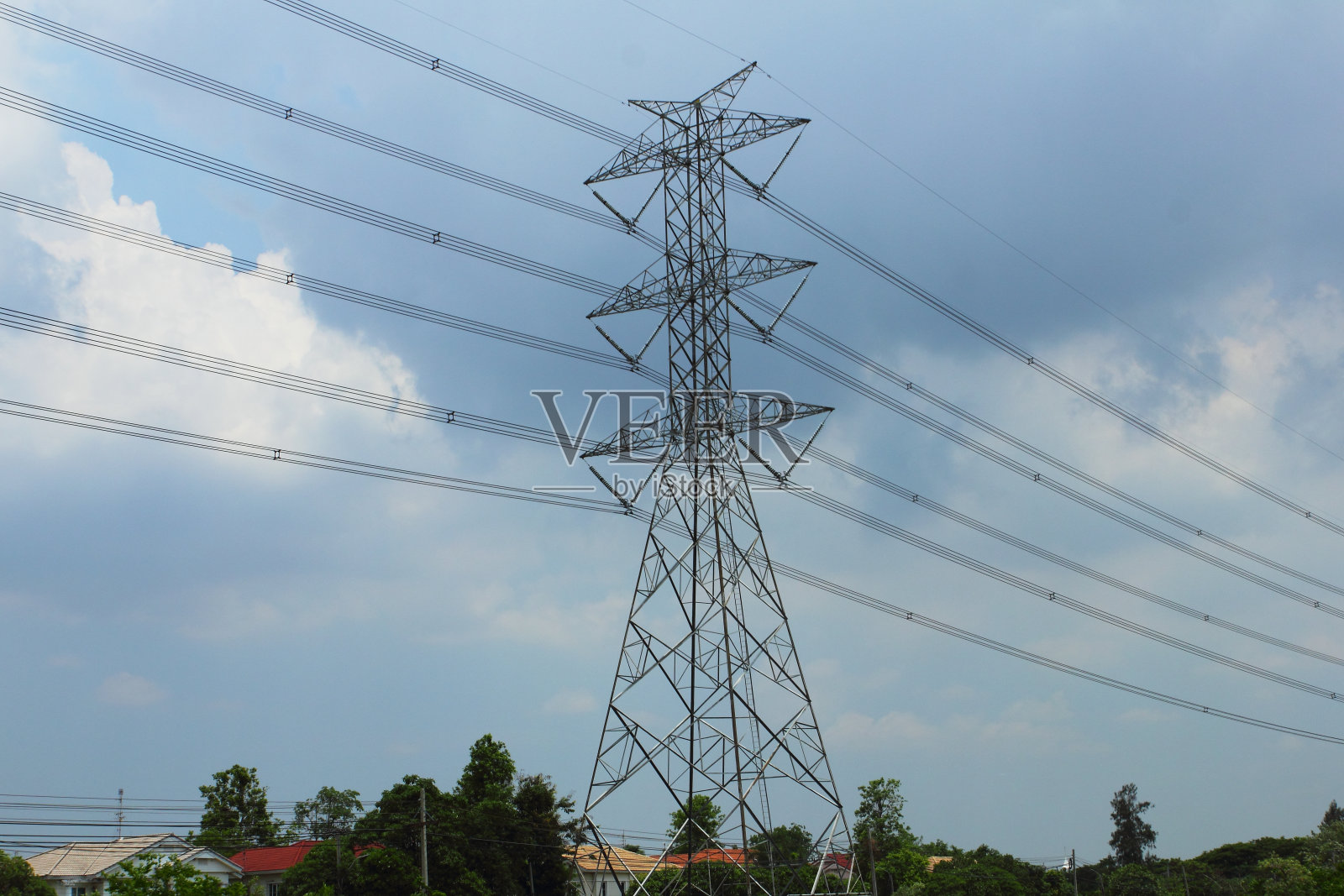 电力线路照片摄影图片
