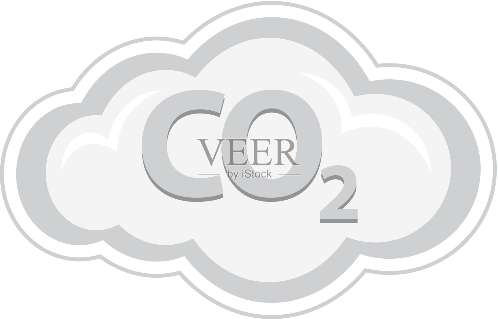 C O2标题插画图片素材