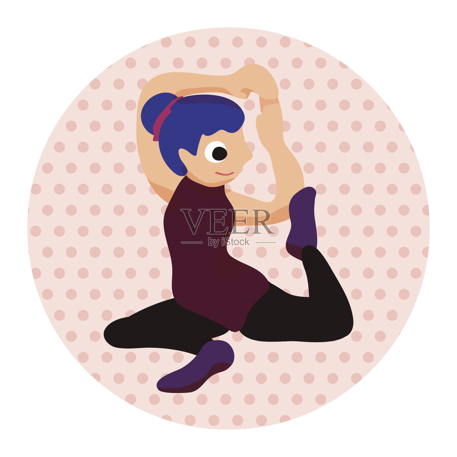 舞者的主题元素插画图片素材