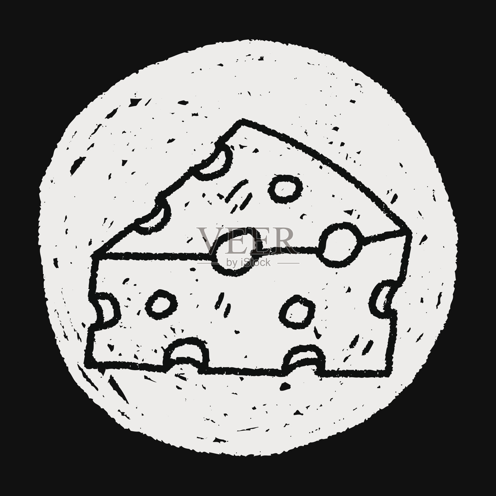 奶酪涂鸦插画图片素材