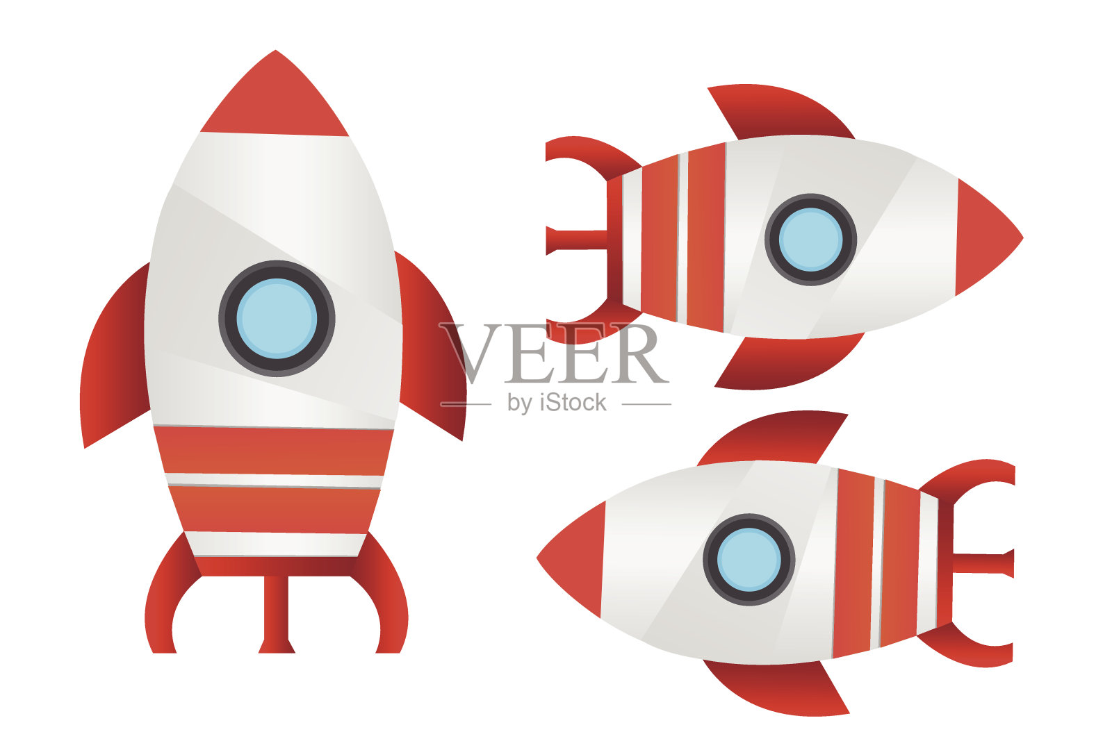 火箭发射器插画图片素材