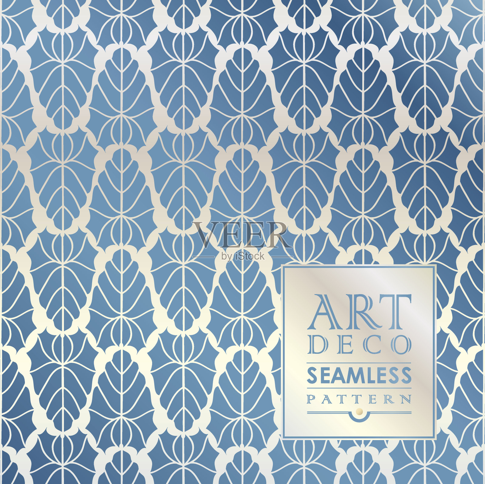 装饰艺术无缝复古墙纸图案插画图片素材