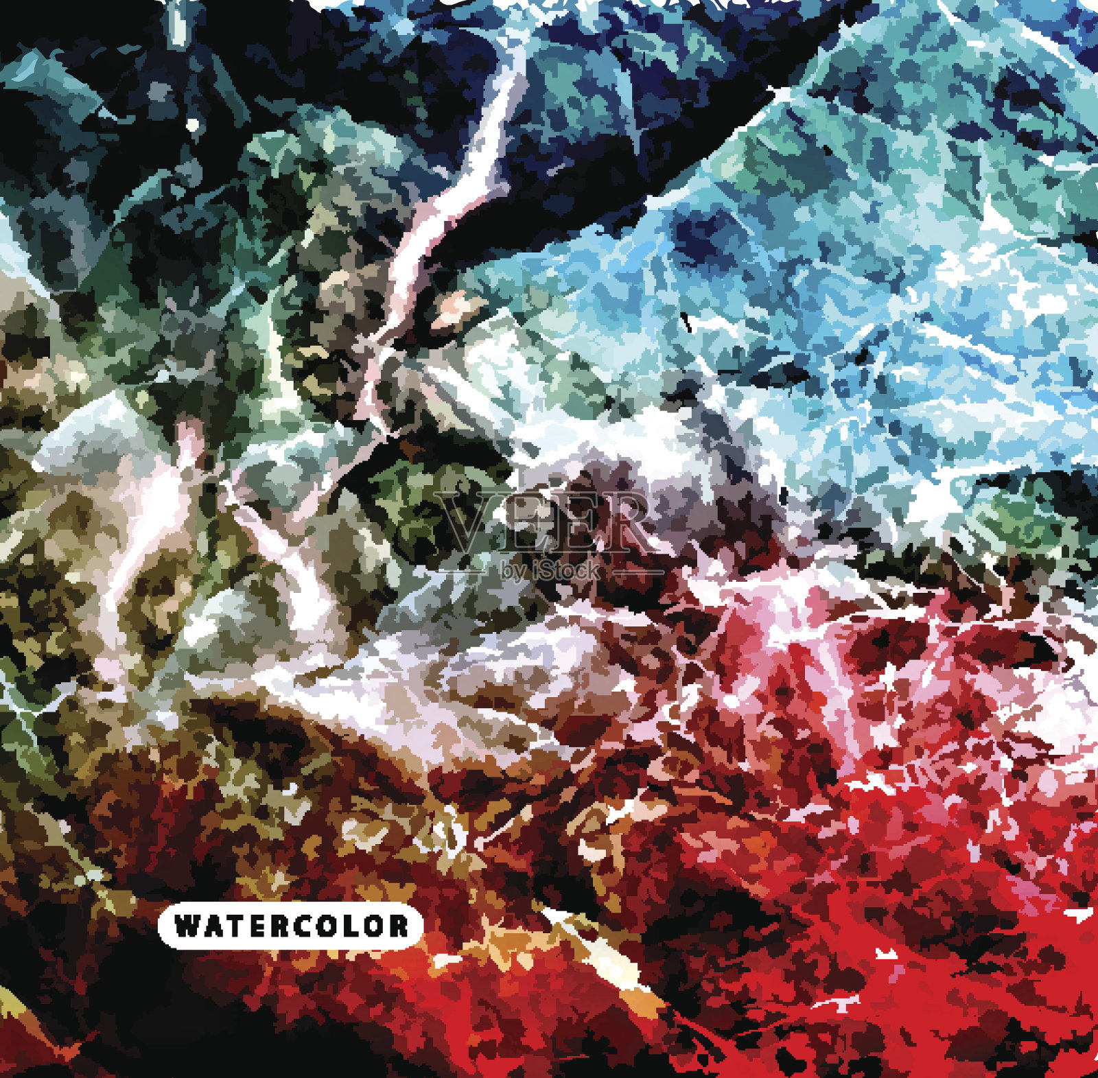 抽象水彩画的背景插画图片素材