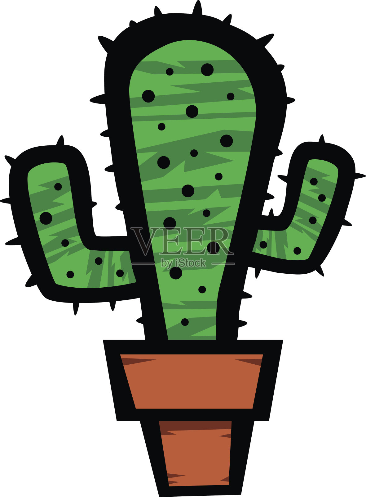 仙人掌设计元素图片