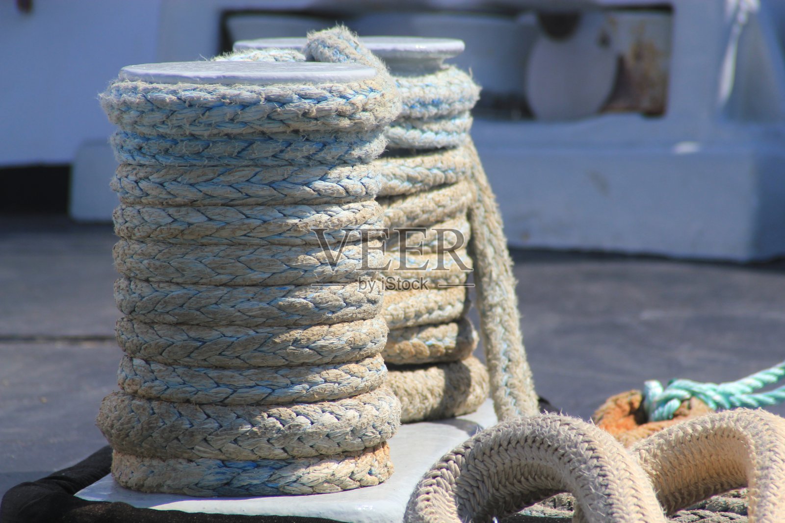 近线圈的纹理重型绳索照片摄影图片