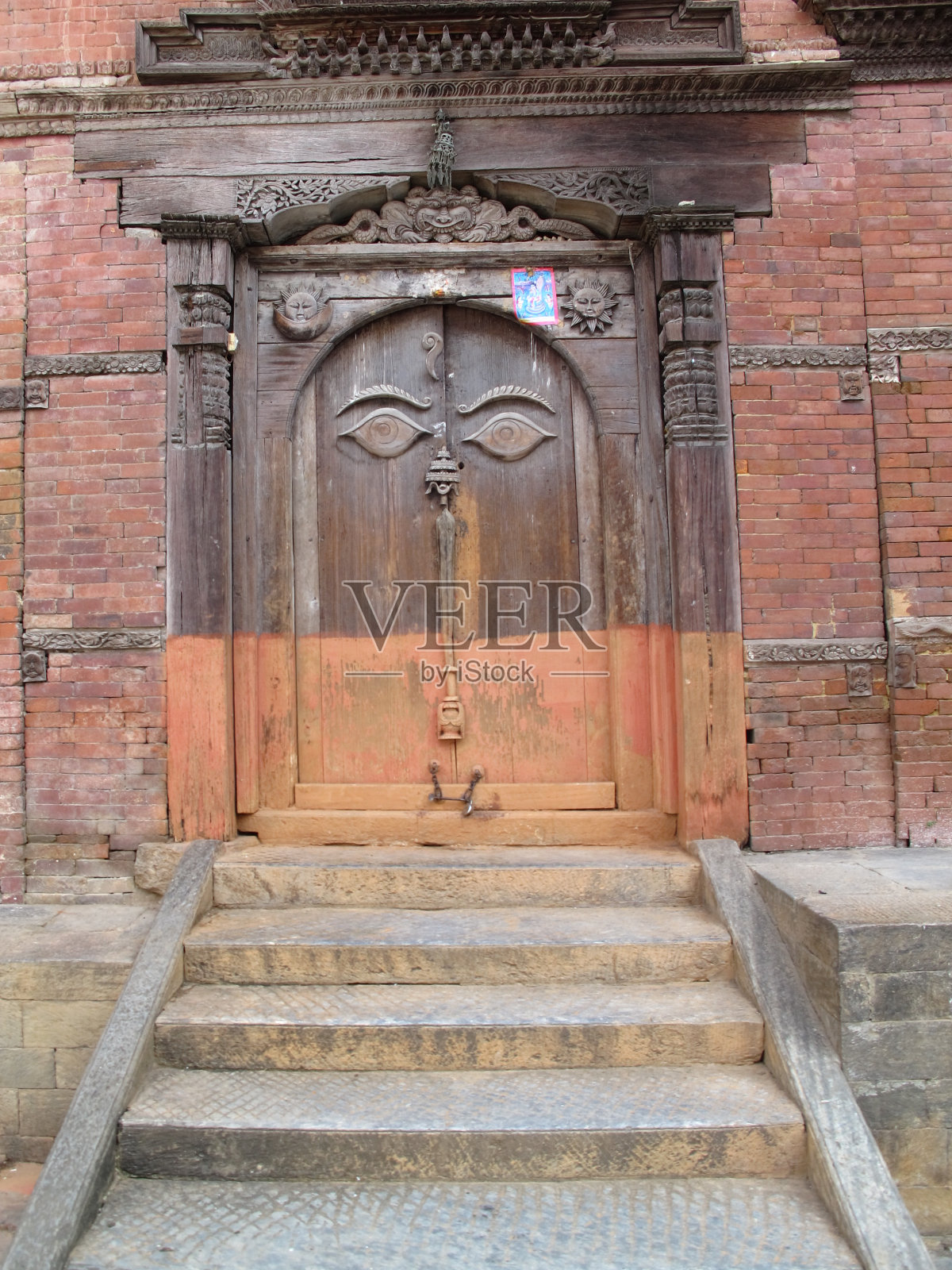 哈努曼·多卡在尼泊尔加德满都杜巴广场照片摄影图片