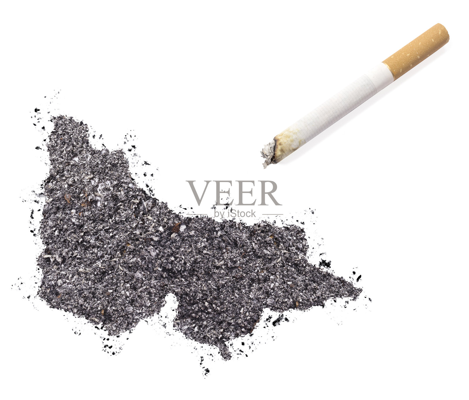 烟灰造型的维多利亚和香烟。(系列)照片摄影图片