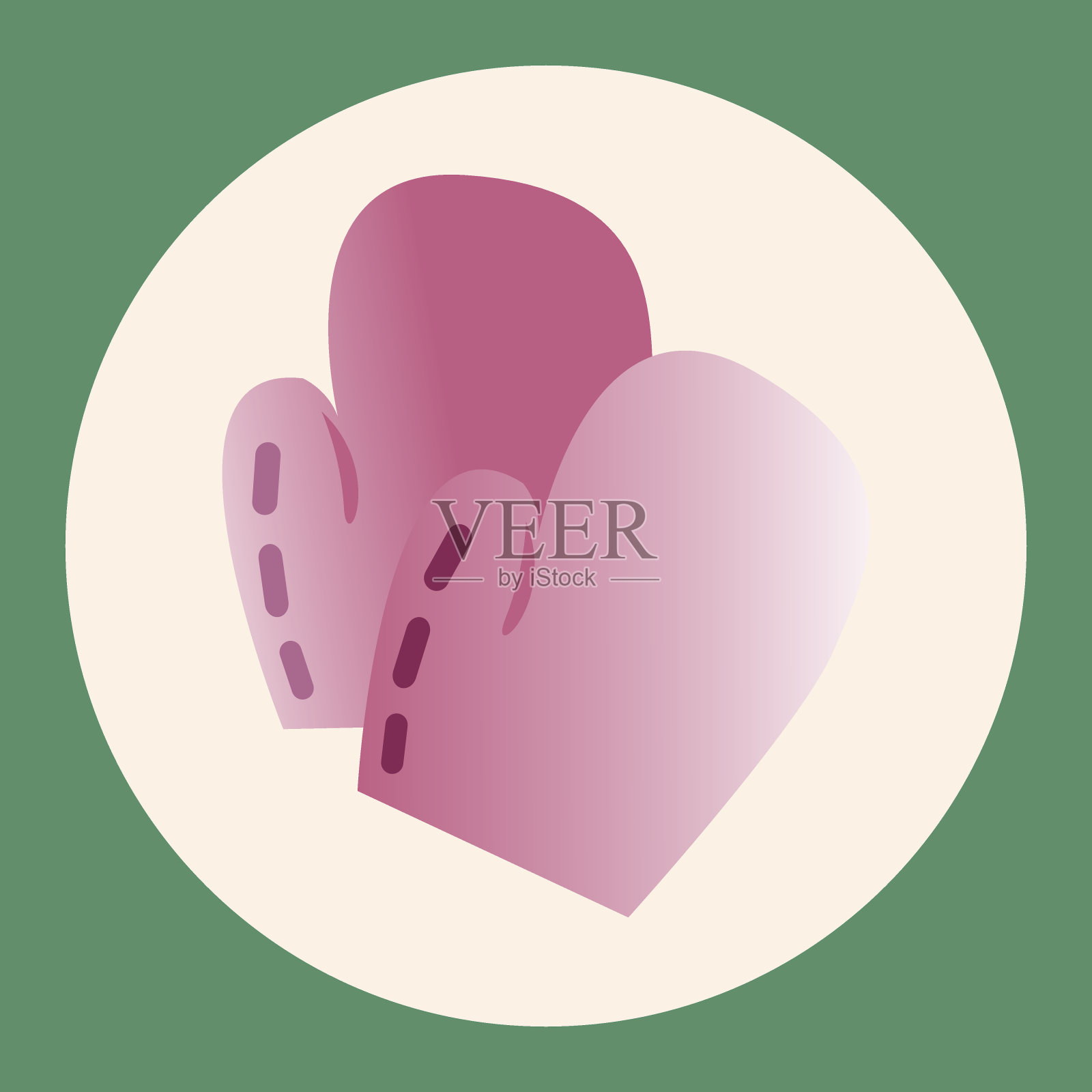 厨房用具烤箱手套主题元素插画图片素材