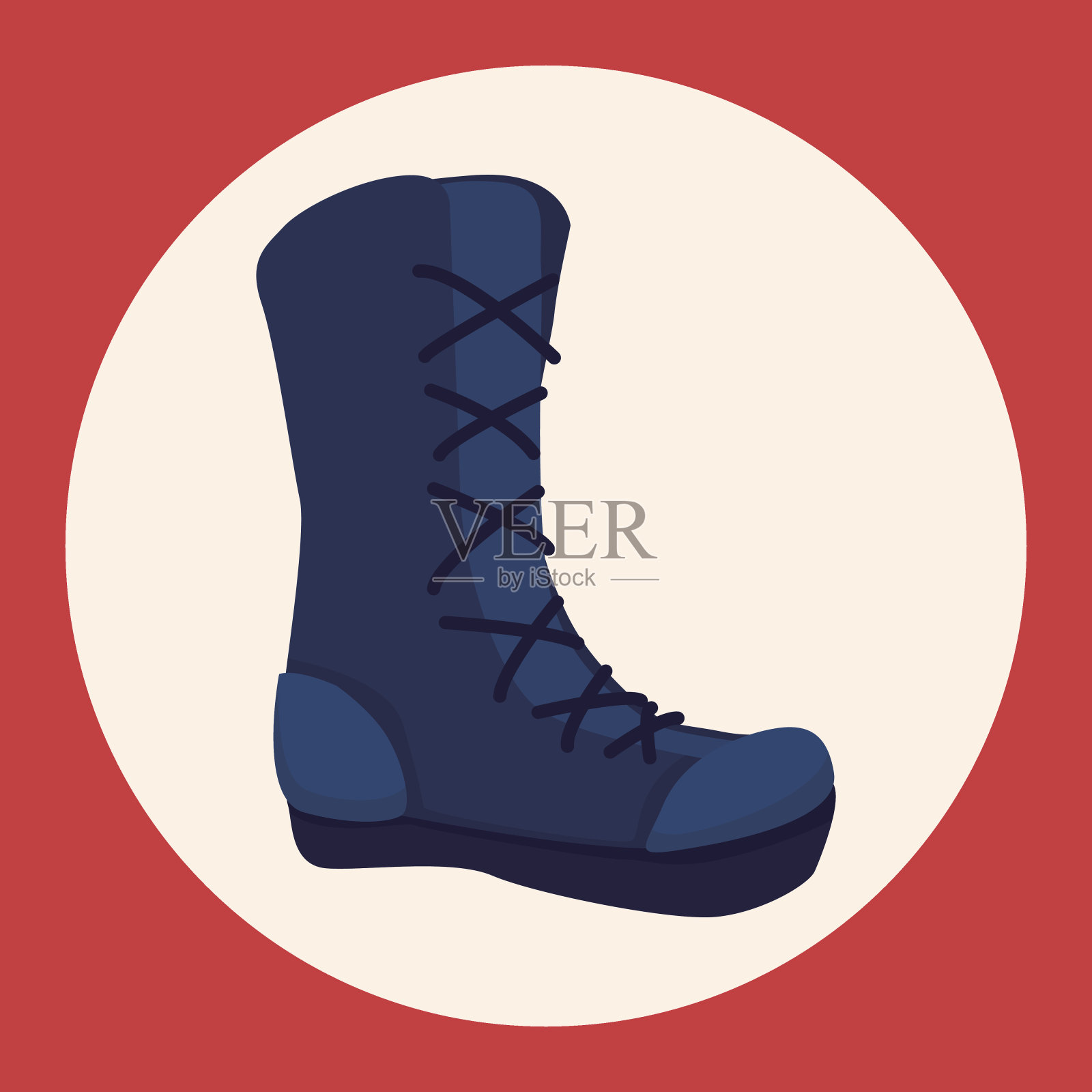 鞋子风格主题元素向量，eps插画图片素材