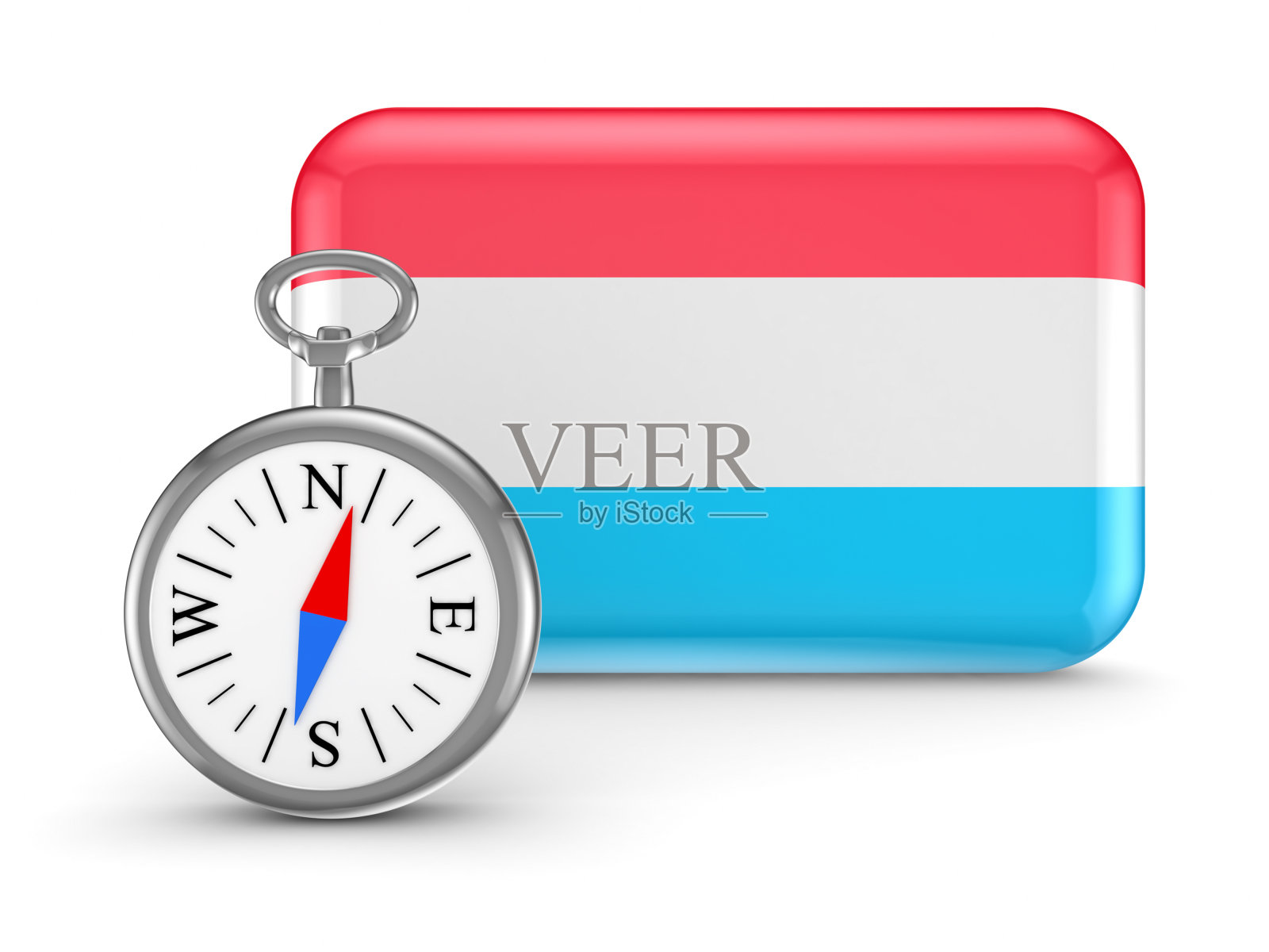 卢森堡的旗帜。照片摄影图片