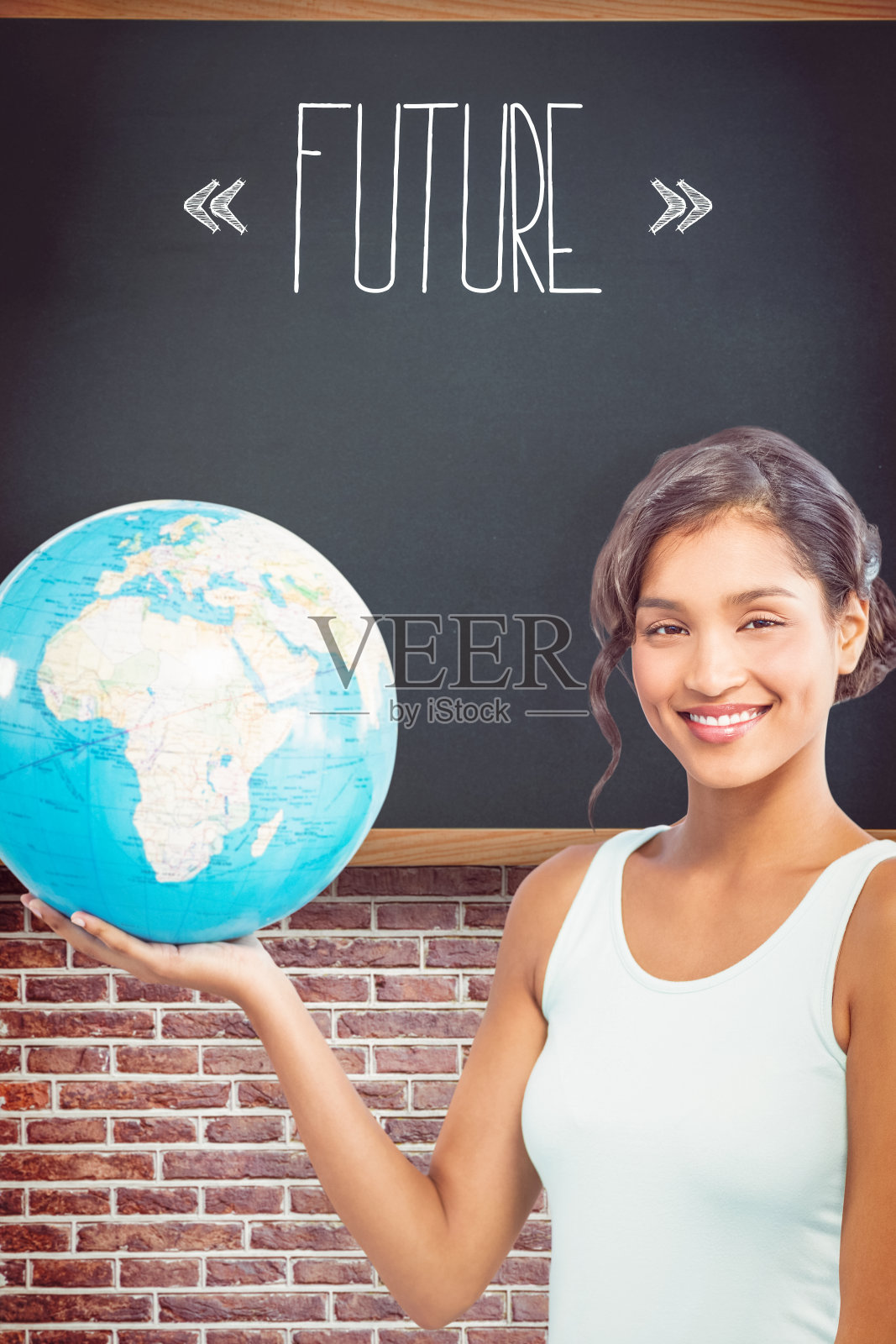 未来对抗青色，蓝色照片摄影图片