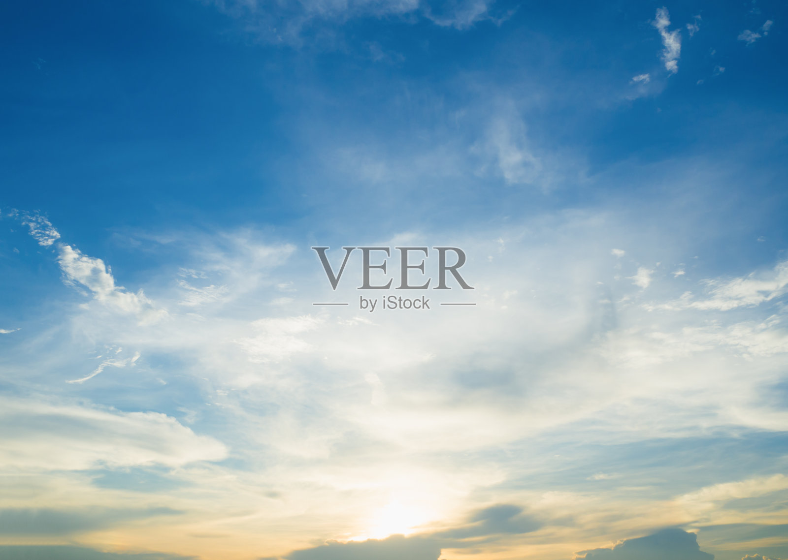 晴天蓝色云景照片摄影图片