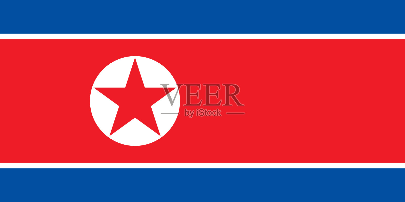 朝鲜国旗照片摄影图片