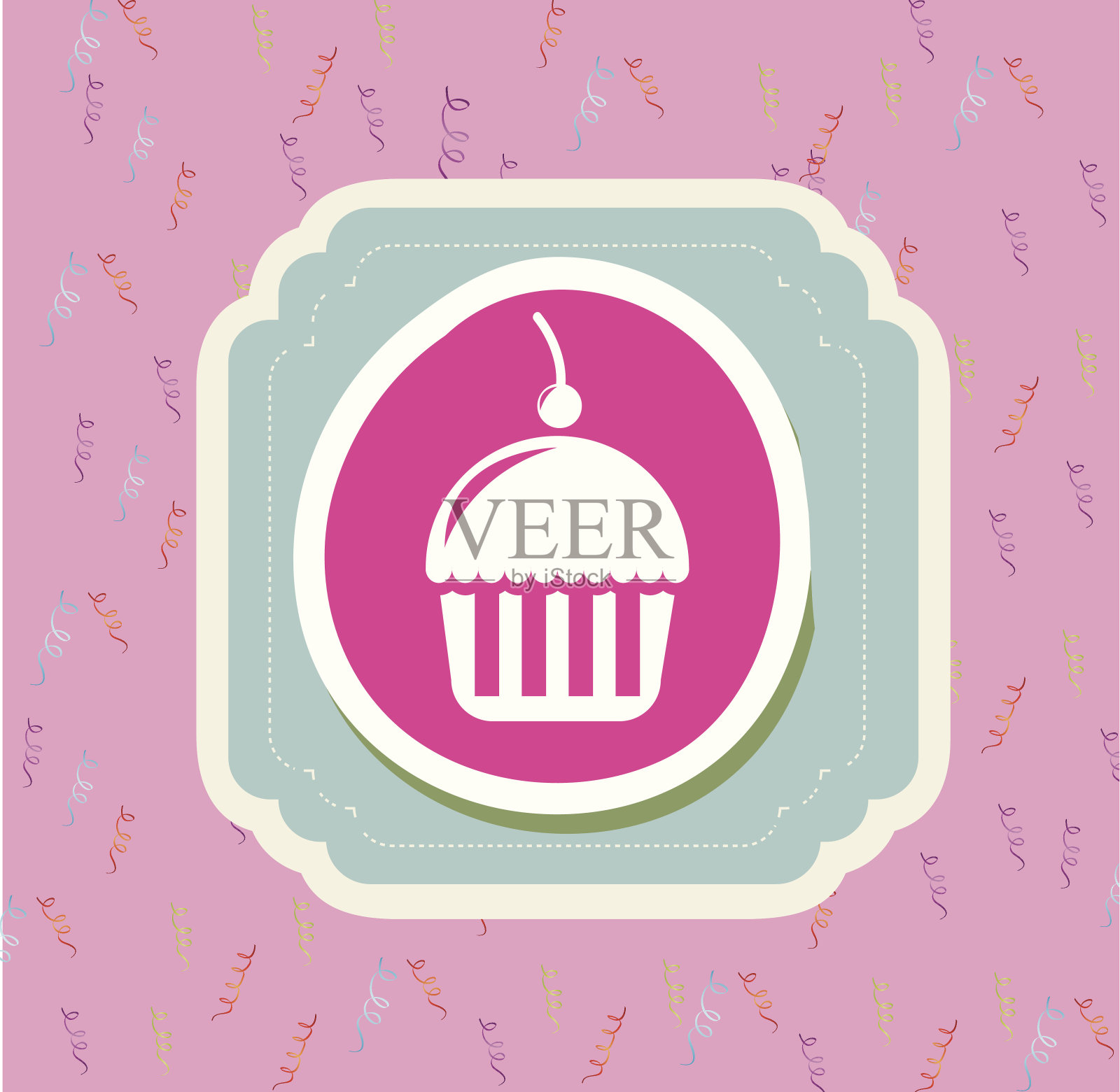 杯子蛋糕插画图片素材