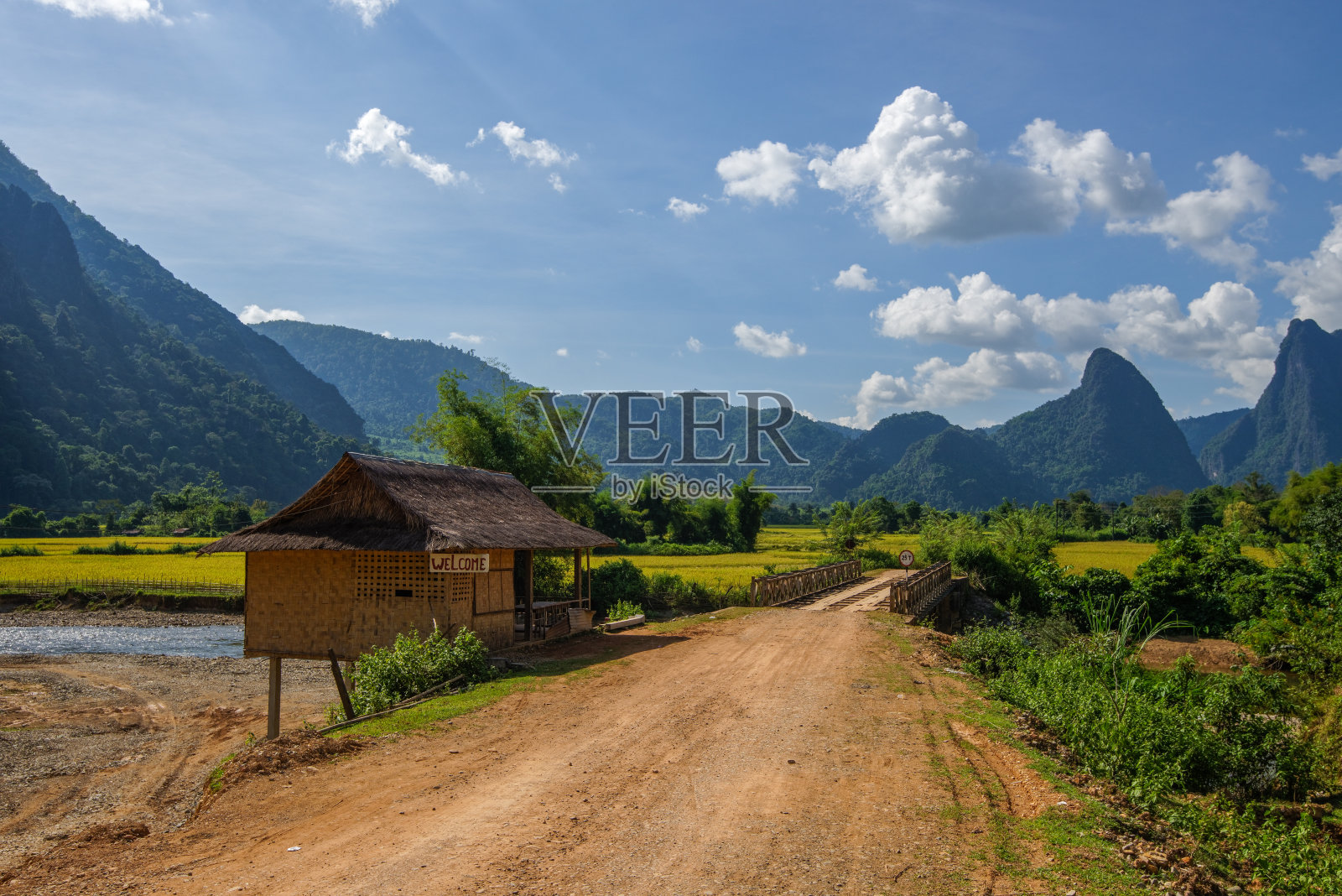 欢迎老挝照片摄影图片