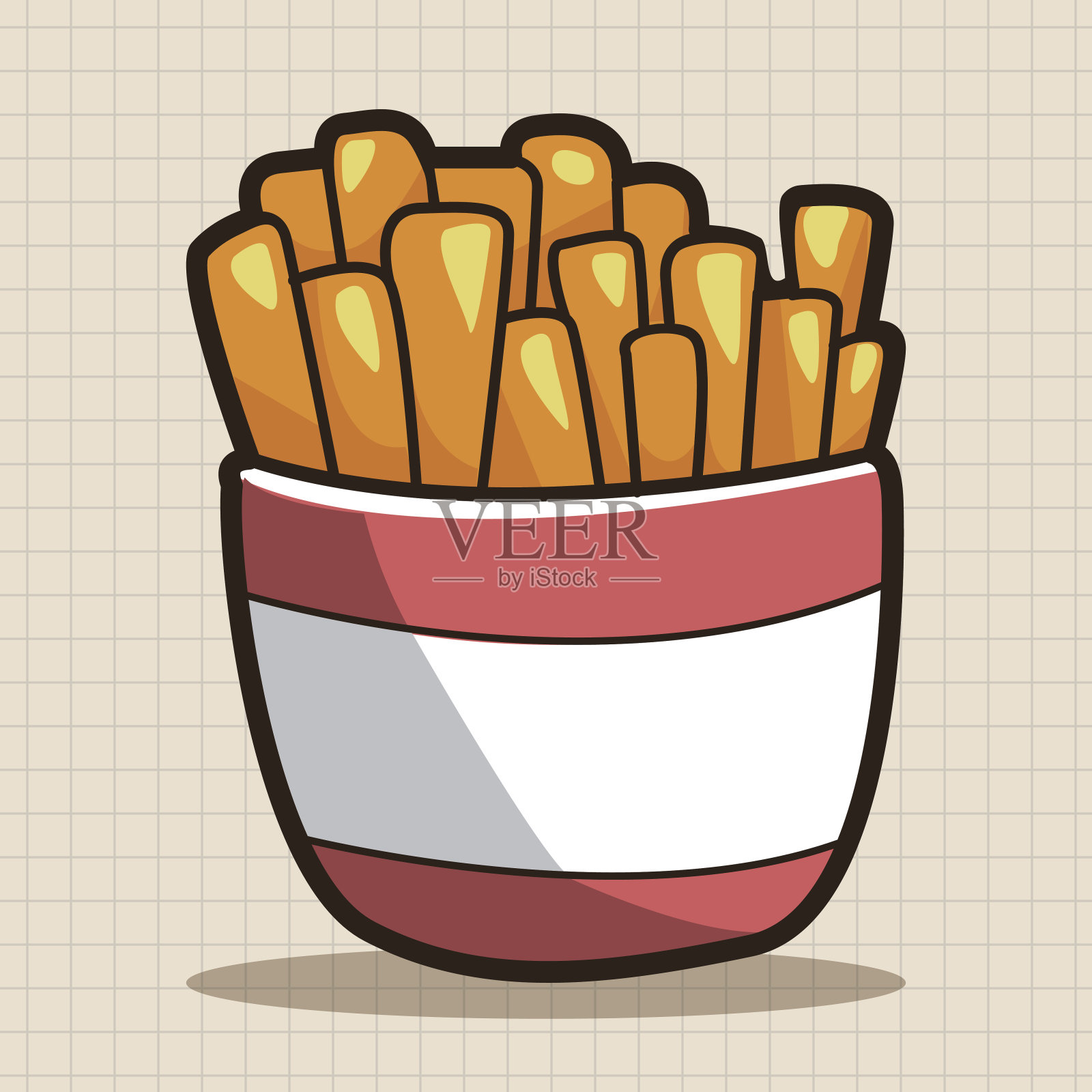 油炸食品主题炸薯条元素设计元素图片