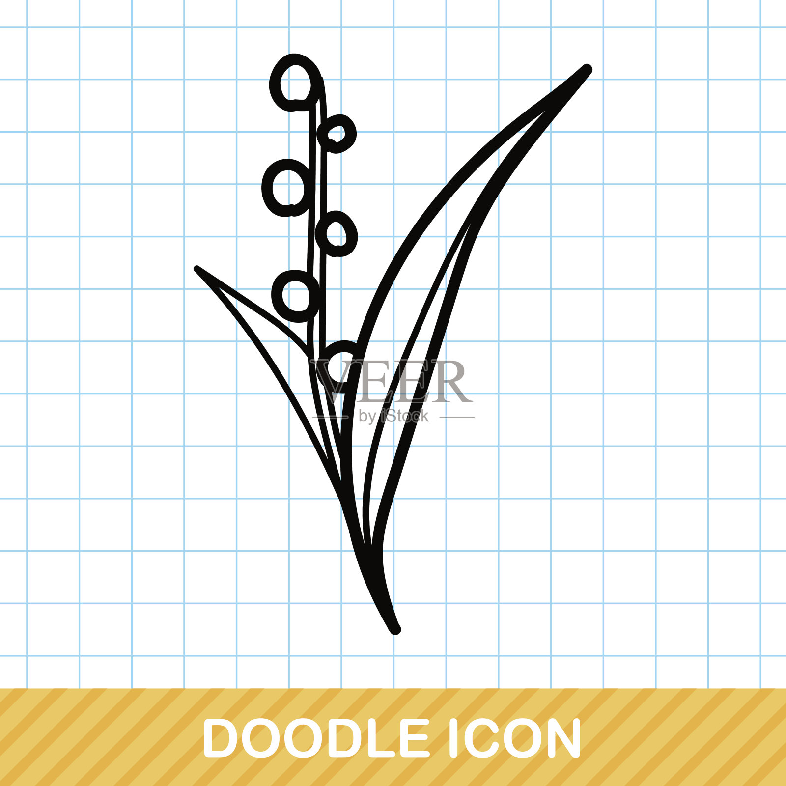 花涂鸦设计元素图片