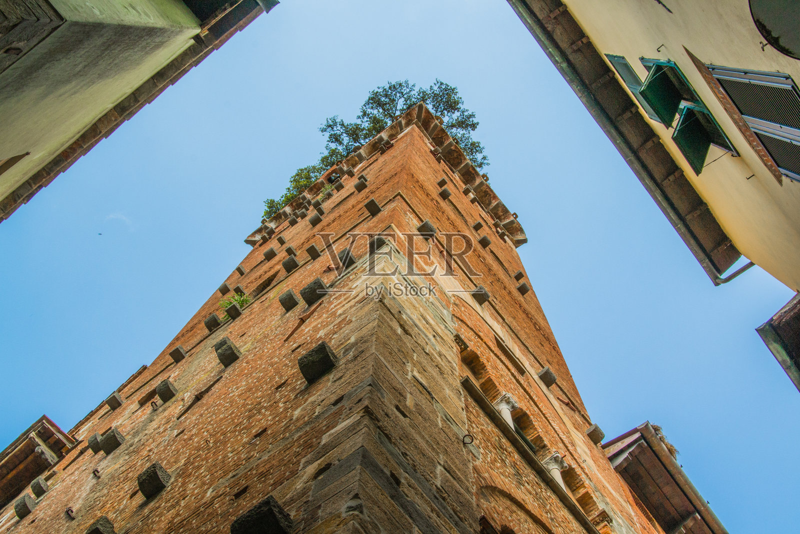 塔顶有花园照片摄影图片