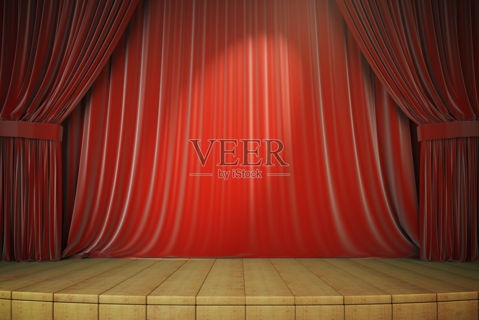 红色的窗帘照片摄影图片