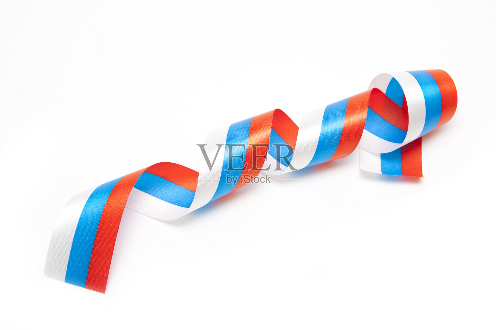 俄罗斯国旗的螺旋丝带照片摄影图片