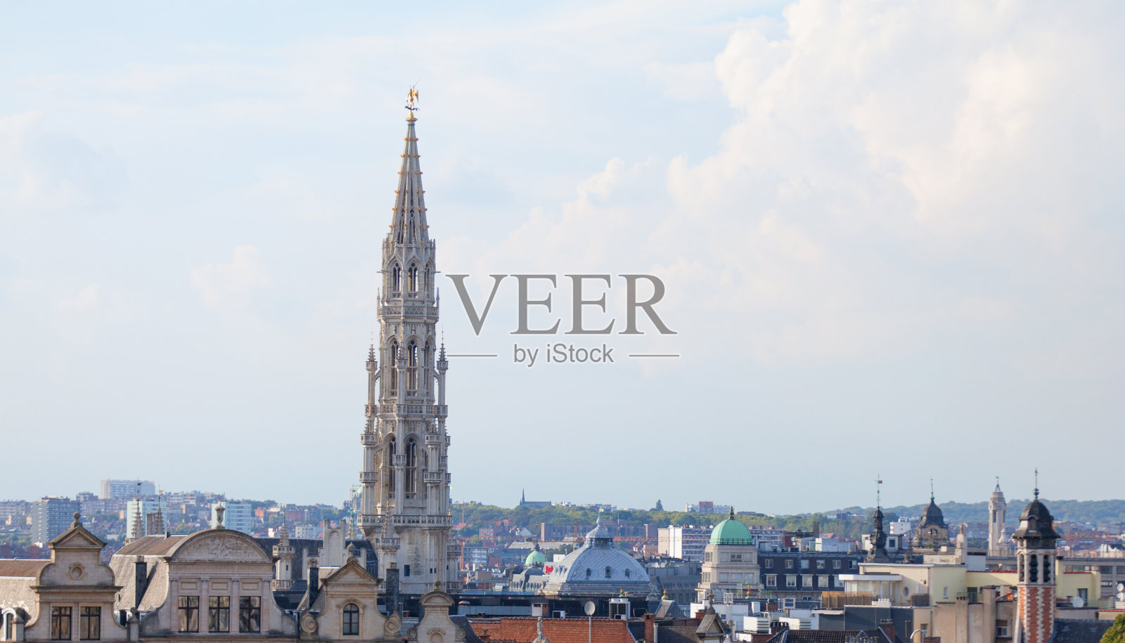 布鲁塞尔的屋顶照片摄影图片