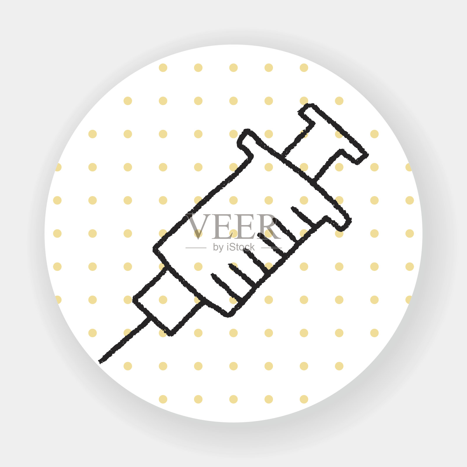 涂鸦注射器插画图片素材