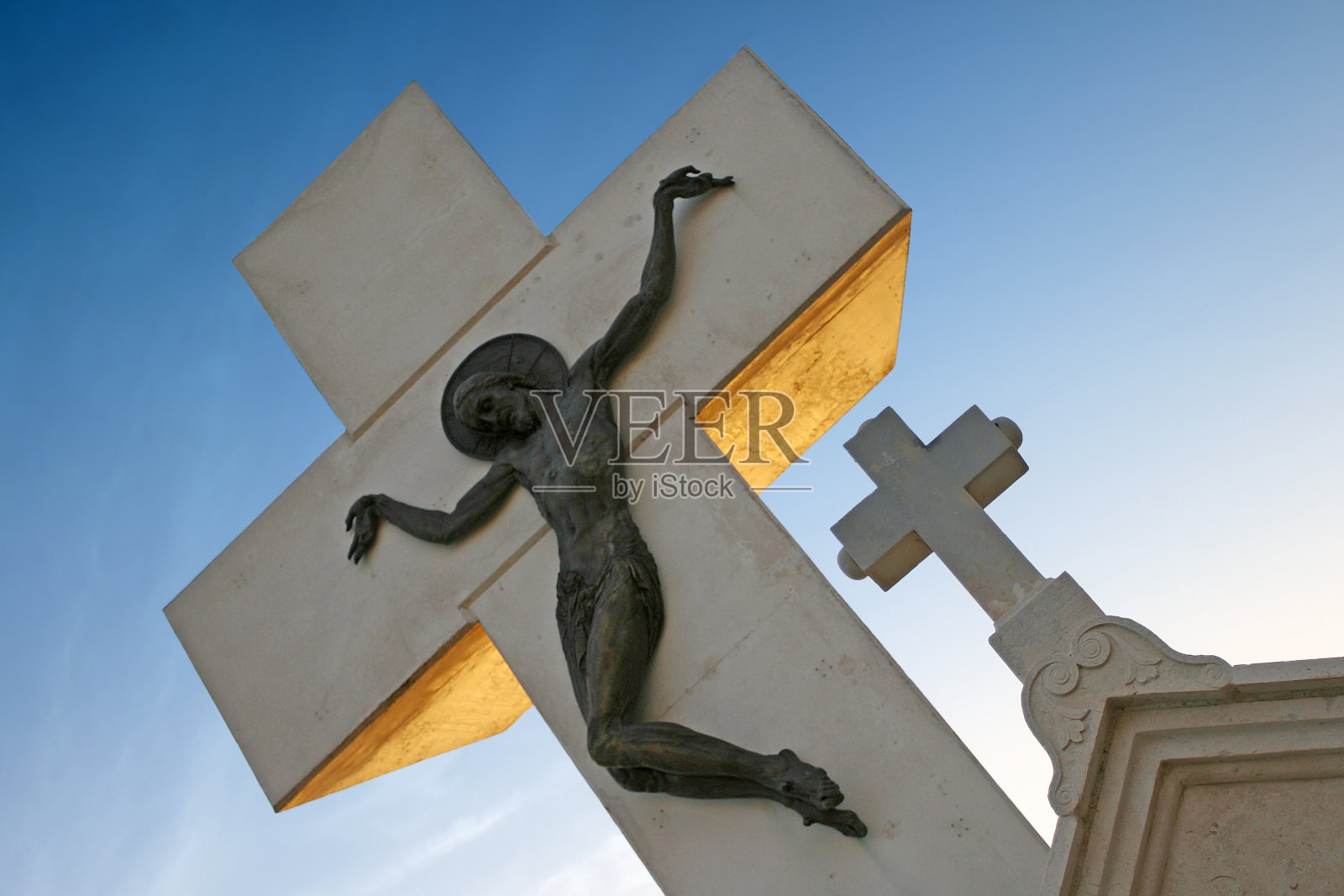 教堂石头十字架照片摄影图片